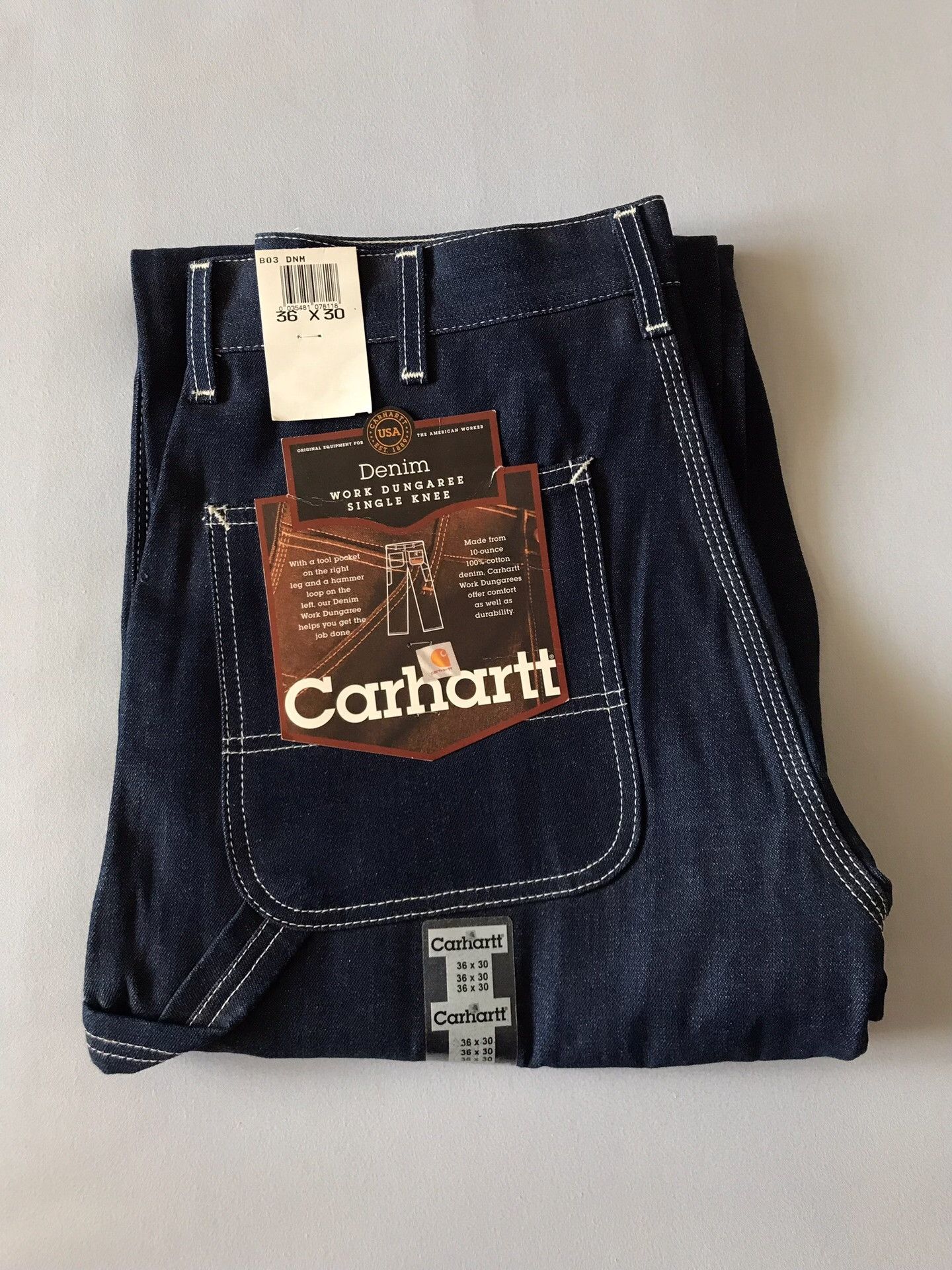 Carhartt Carhartt B03 Original Denim Jeans W36L30 Size US 36 / EU 52 - 1 Thumbnail