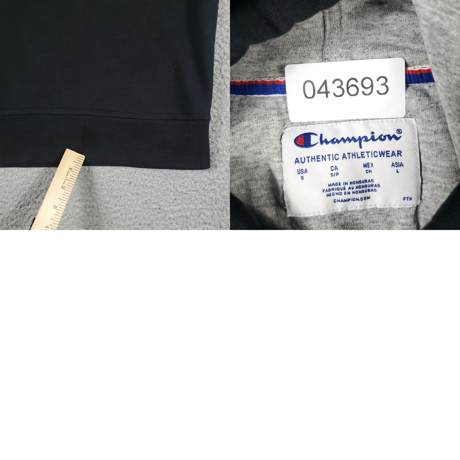 Champion Champion Black Hoodie Pullover Mens Small Regular Fit Sweatshirt Size US S / EU 44-46 / 1 - 8 Thumbnail
