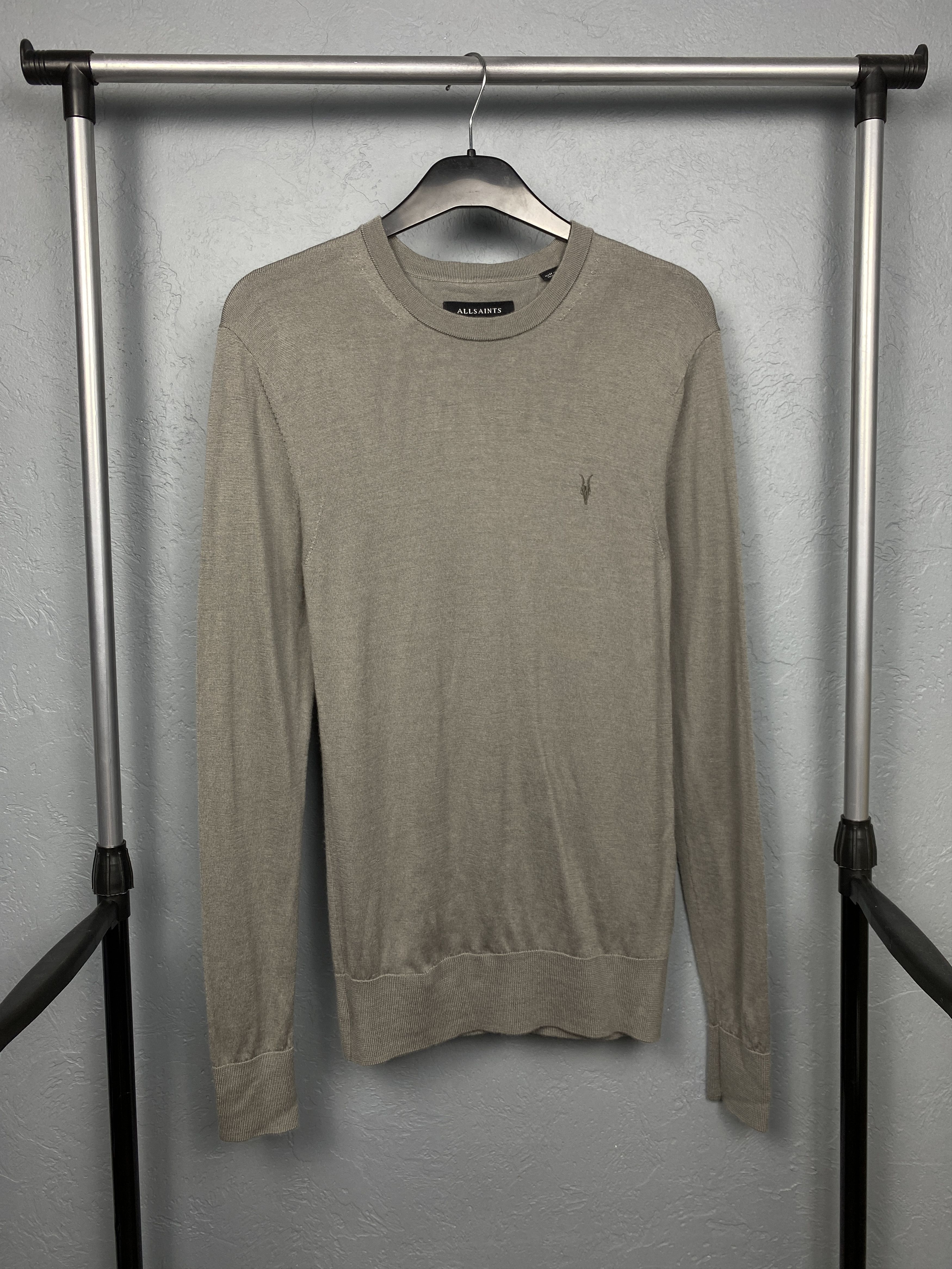 Allsaints AllSaints Mens Mode Merino Crew Neck Wool Knit Sweater Size US S / EU 44-46 / 1 - 1 Thumbnail