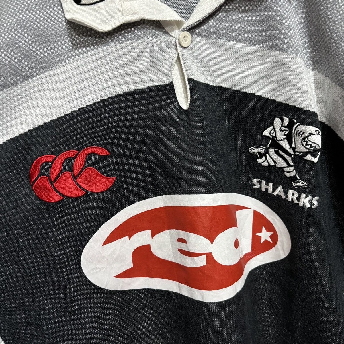 Canterbury of New Zealand Rare Canterbury Natal Sharks 2003 Rugby Shirt Jersey Size US L / EU 52-54 / 3 - 3 Thumbnail