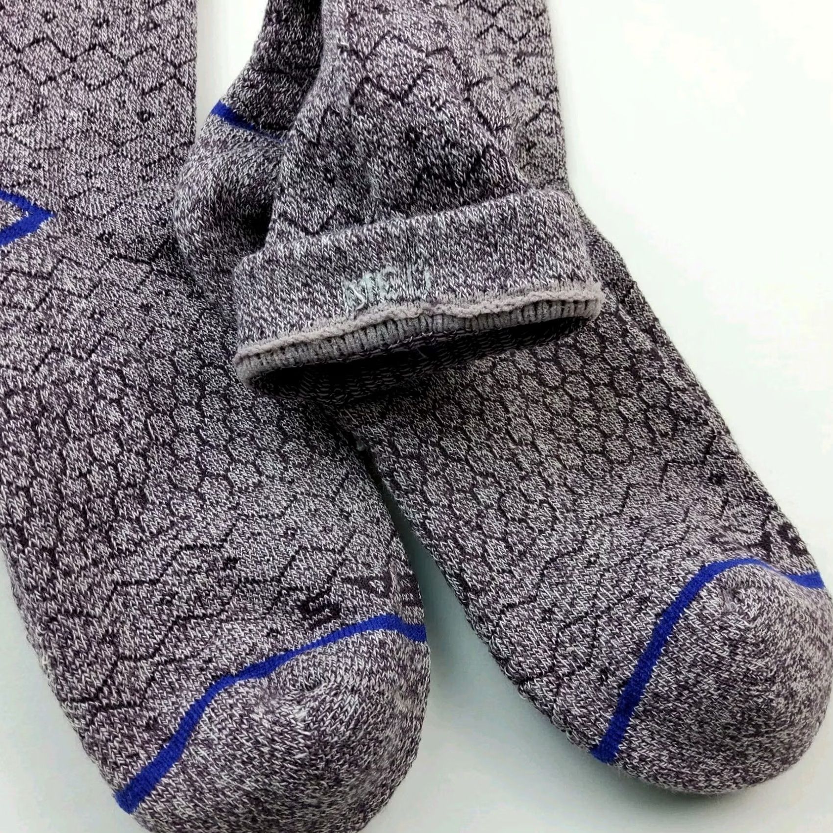 Vintage Bombas Crew Socks M Purple Holiday Fair Isle Winter Lot Pairs Size Size ONE SIZE - 4 Thumbnail