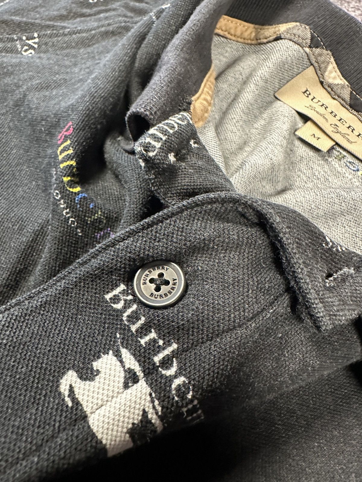 Burberry Burberry Monogram Polos Streetwear Luxury Style Rare M USA Size US M / EU 48-50 / 2 - 4 Thumbnail