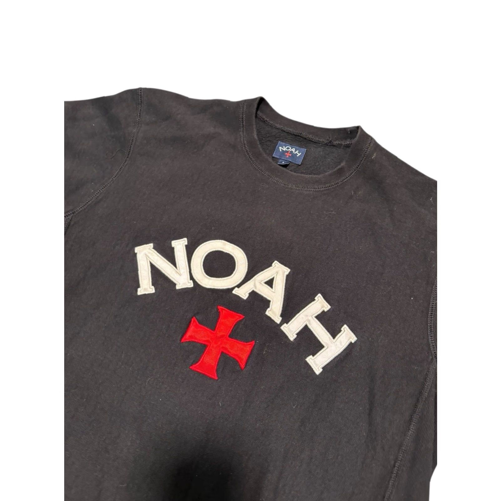 Noah NOAH NYC Sweatshirt Mens Black Large Graphic Print Logo Crew Neck Fleece Size US S / EU 44-46 / 1 - 5 Thumbnail