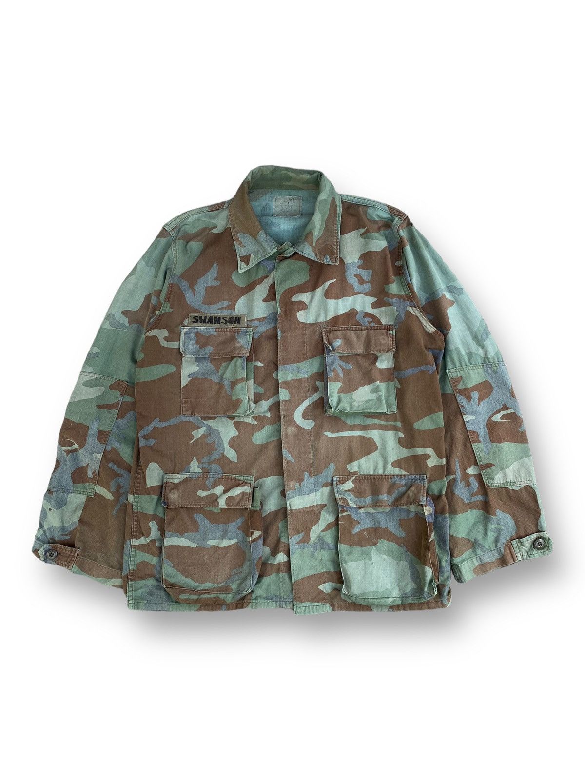 Vintage Vintage Camo Jacket Army Military. #D2 Size US XL / EU 56 / 4 - 1 Thumbnail