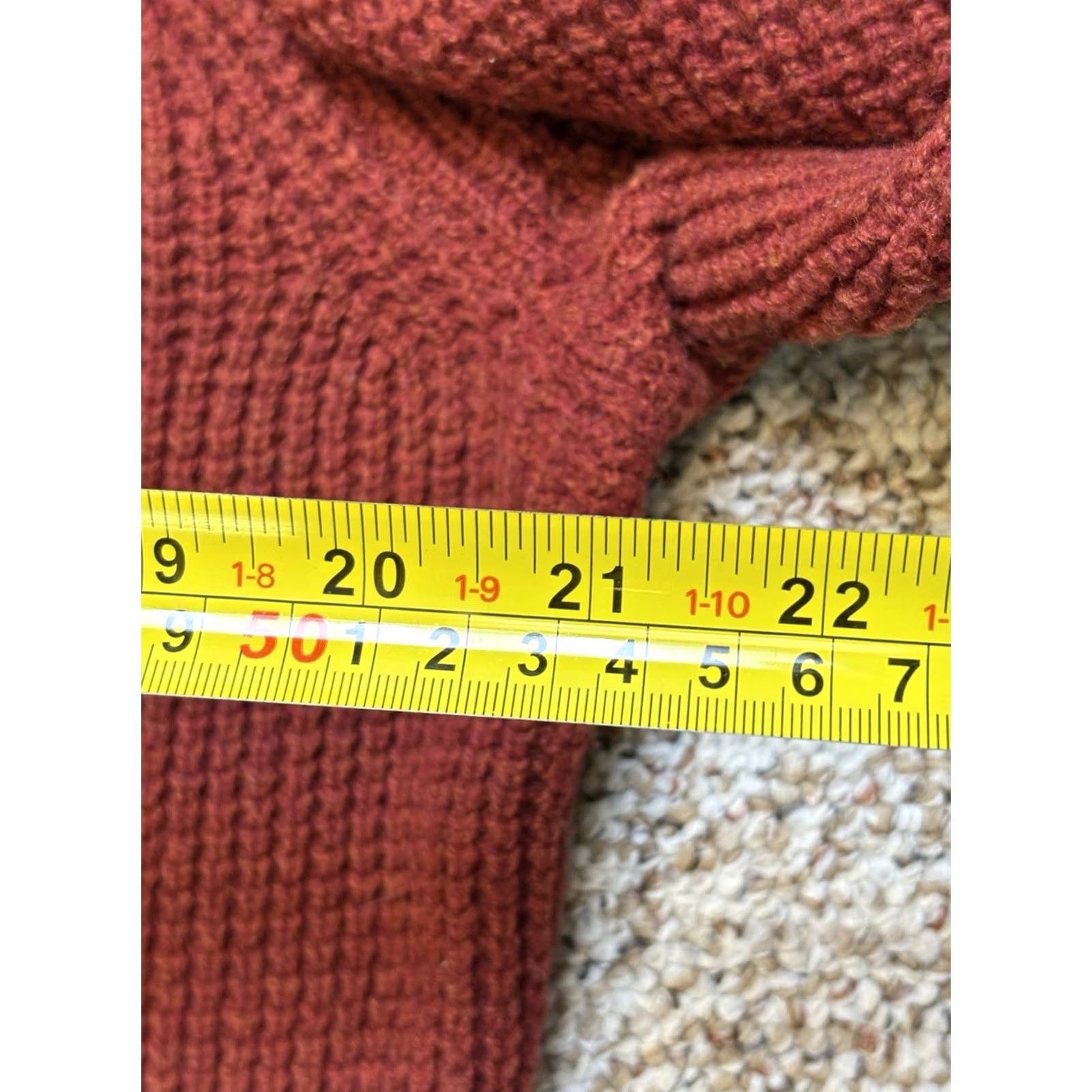 Banana Republic Banana Republic Henley Sweater Mens Medium Italian Merino Yarn Red Size US M / EU 48-50 / 2 - 5 Thumbnail