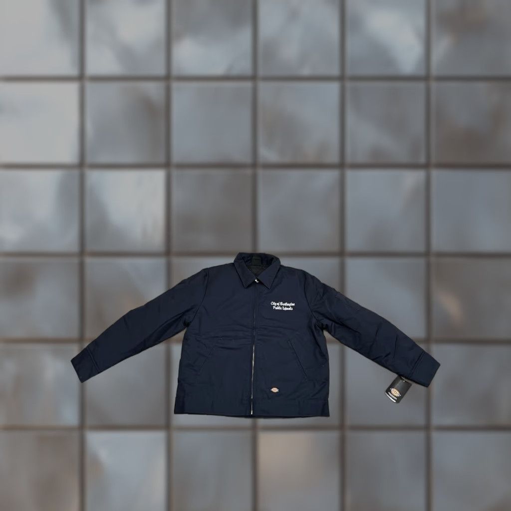Dickies Dickies Eisenhower Jacket Mens L Blue Quilted Logo Patch Insulated Workwear Bomber Jacket Size US L / EU 52-54 / 3 - 1 Thumbnail