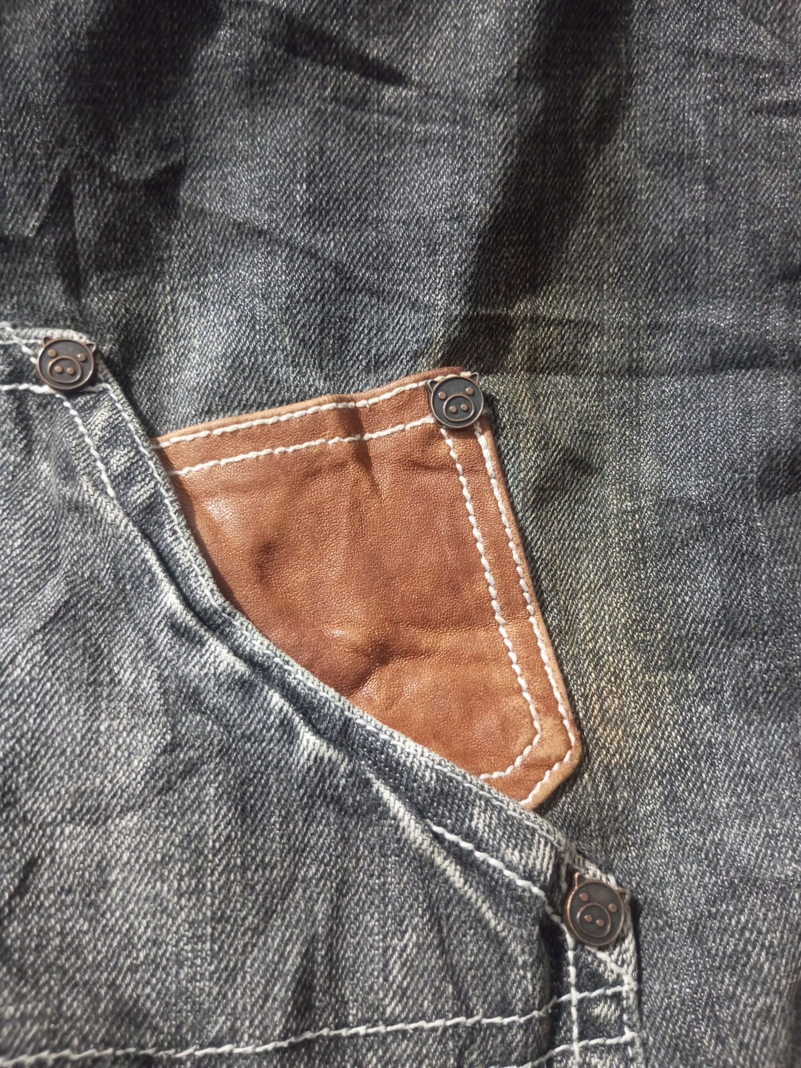 Japanese Brand Vintage drukstores multi pocket denim mix Parachute jacket Size US M / EU 48-50 / 2 - 13 Thumbnail