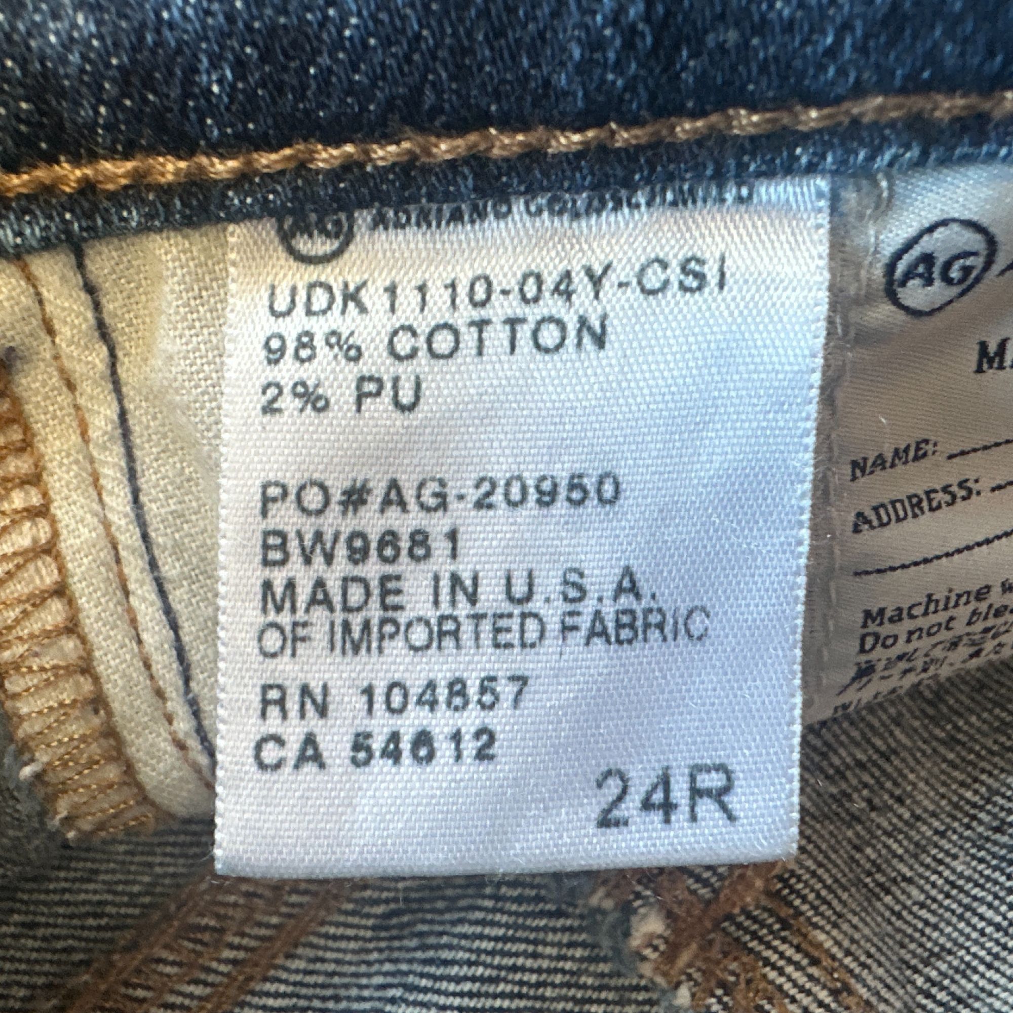 AG Adriano Goldschmied AG Adriano Goldschmied Womens 24 Jeans Stilt Cigarette Leg Size 28" / US 6 / IT 42 - 9 Thumbnail
