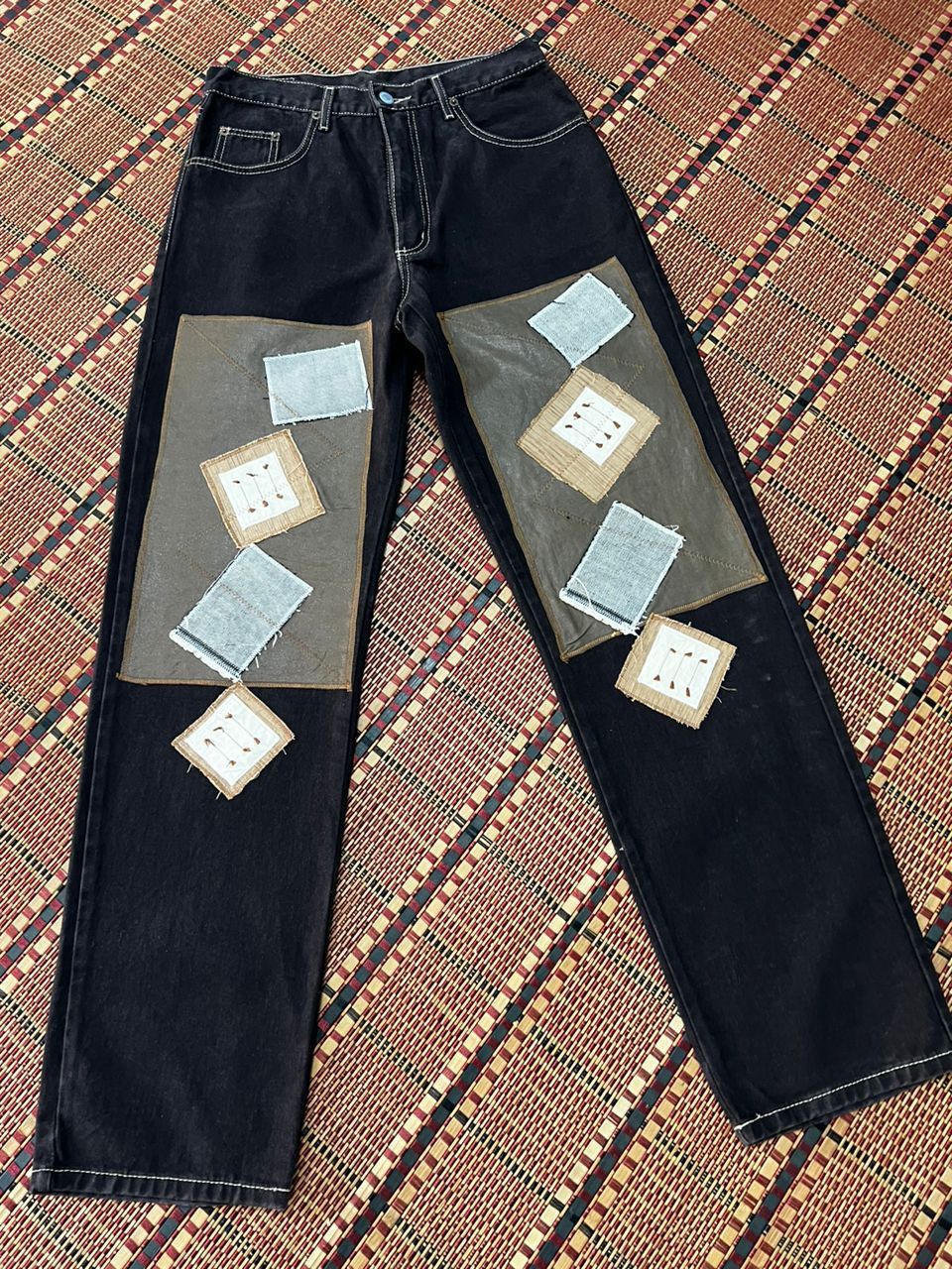 Hysteric Glamour × Japanese Brand Japanese Brand Forum Patchwork Jeans Size US 30 / EU 46 - 6 Thumbnail