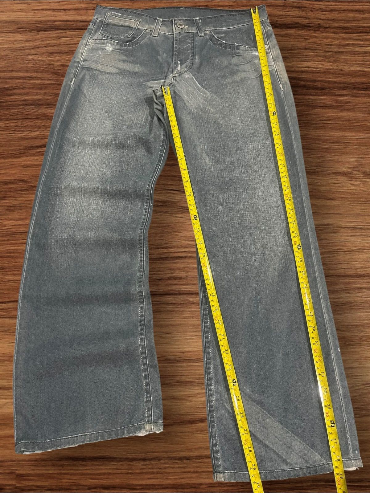 Armani Exchange Armani Exchange Powell Indigo Button Fly Loose Fit Jeans Size US 31 - 17 Thumbnail
