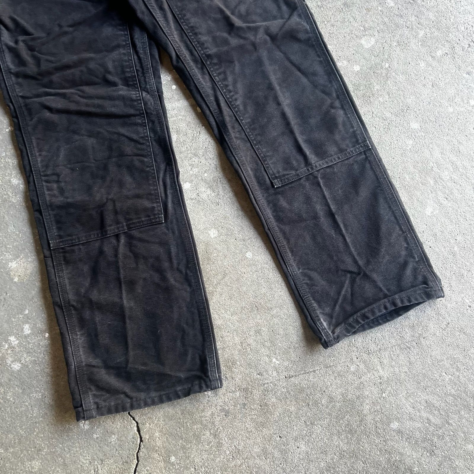 Carhartt × Vintage Carhartt black double knee work wear carpenter pants Size US 31 - 3 Thumbnail