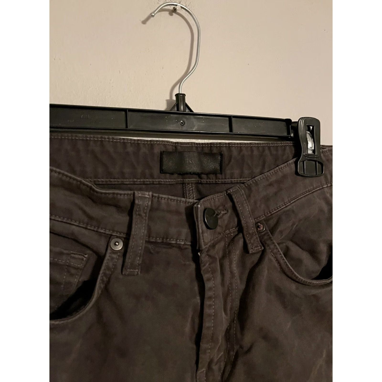 J Brand J BRAND Kane Regular Straight Fit Pants Dark Brown Gray Men's 30x33 Size US 30 / EU 46 - 5 Thumbnail