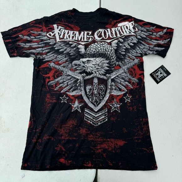 Designer NWT Xtreme Couture Affliction Normandy Eagle UFC MMA Biker T Size US S / EU 44-46 / 1 - 1 Thumbnail