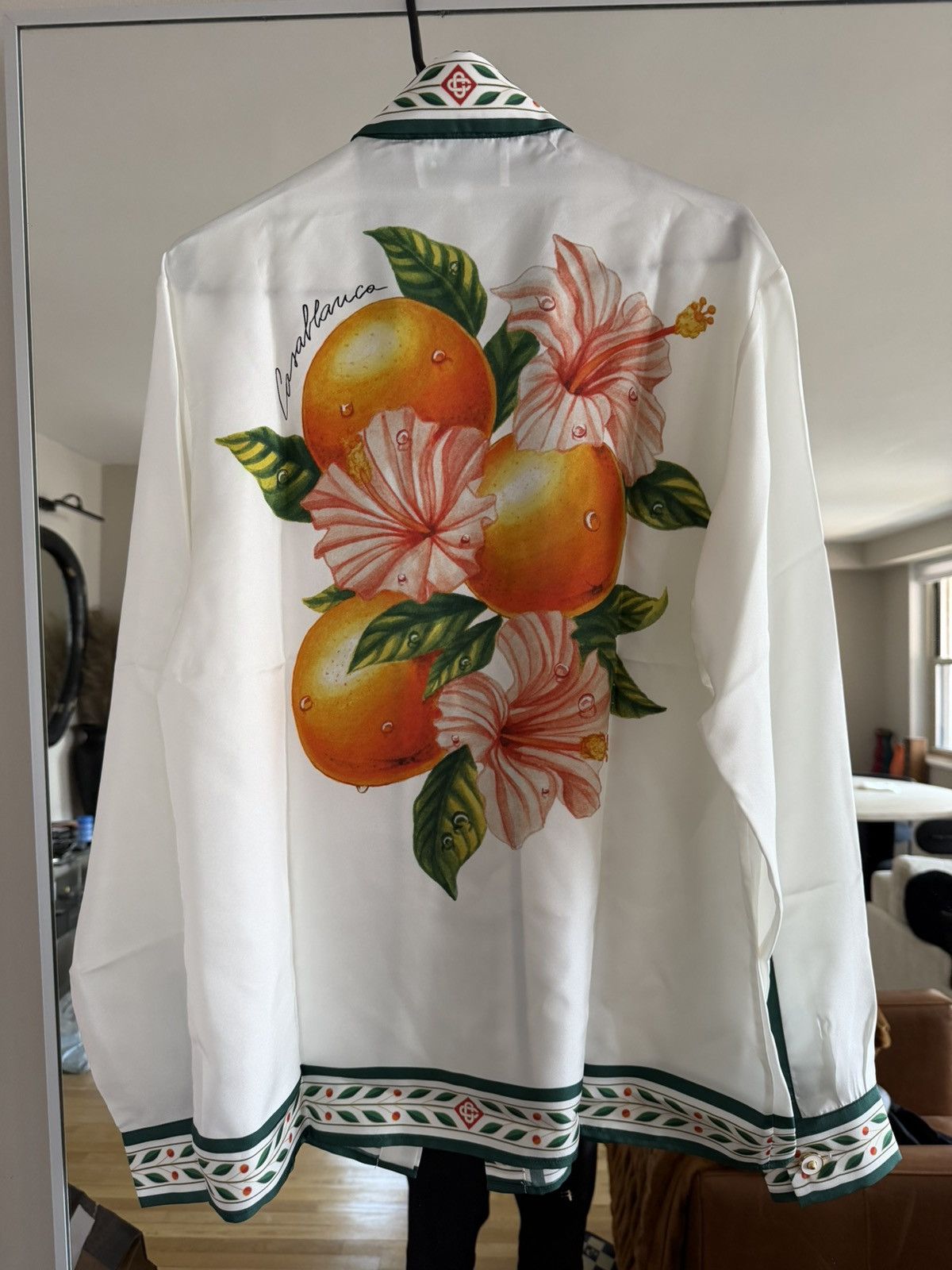 Casablanca Casablanca L’Orange Long Sleeve Silk Shirt Size US S / EU 44-46 / 1 - 5 Thumbnail