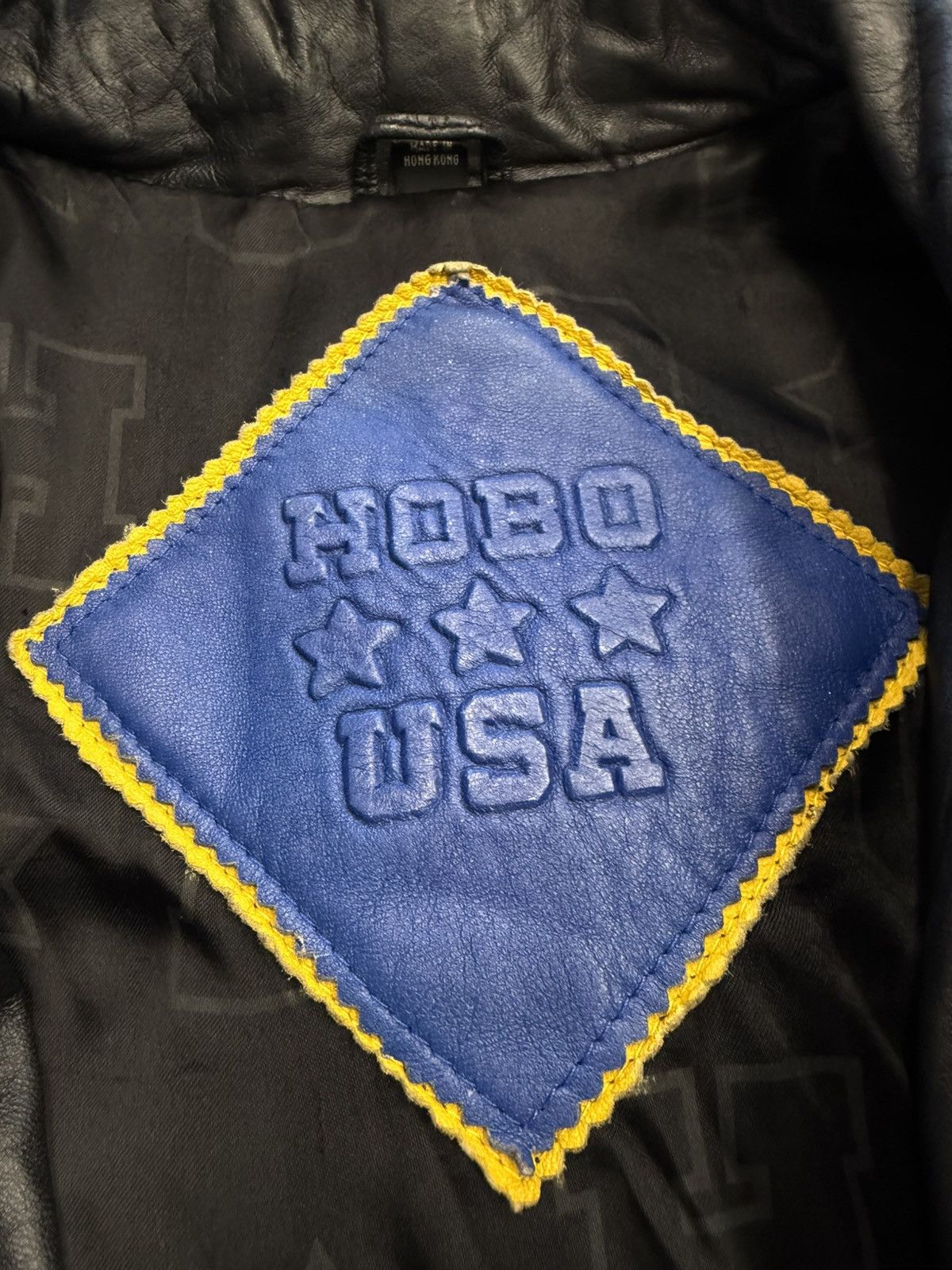 Michael Hoban Vintage Michael Hoban North Beach Street Sign Leather Jacket Size US S / EU 44-46 / 1 - 6 Thumbnail