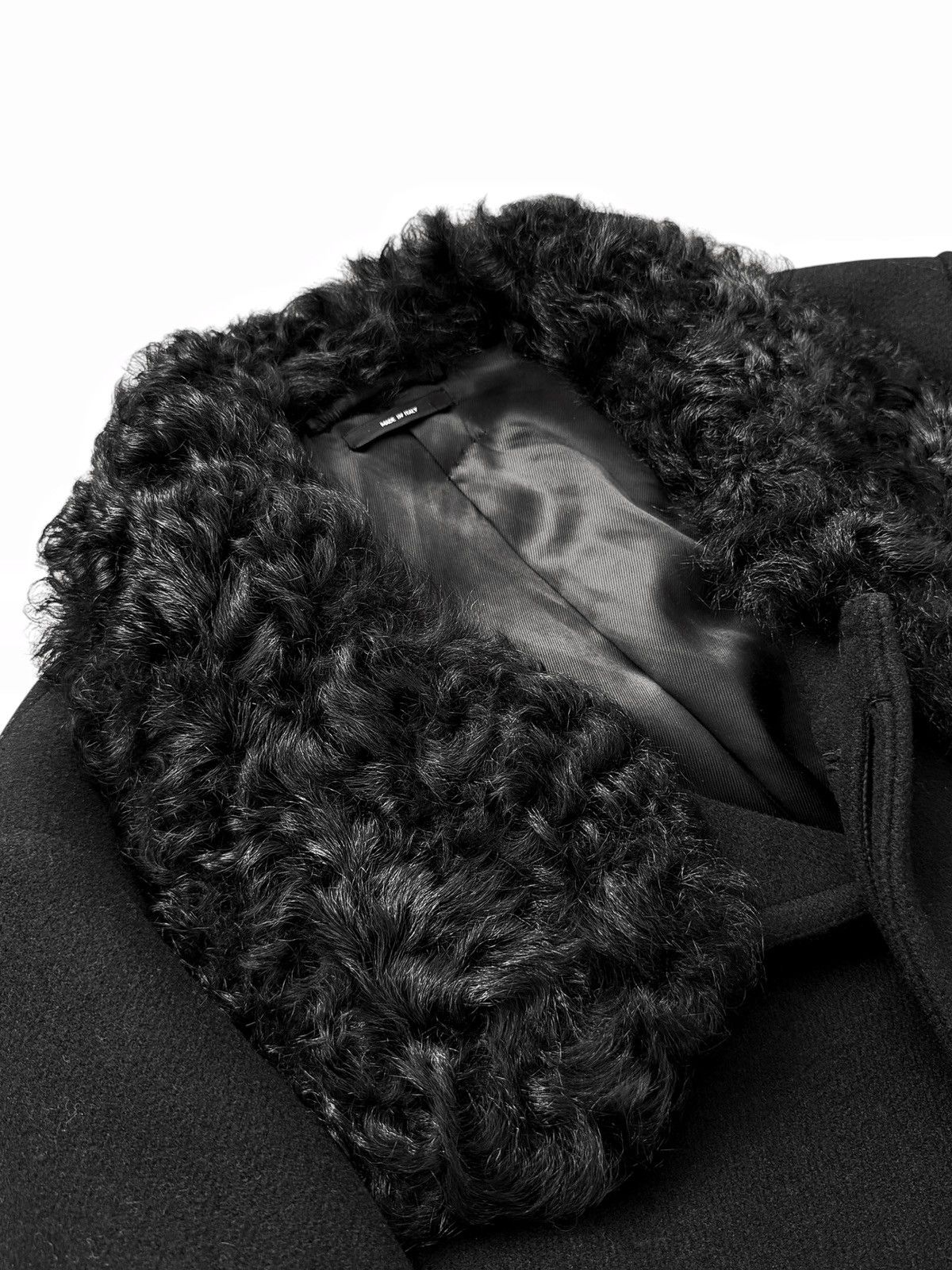 Tom Ford $6,000 Shearling Collar Wool Overcoat Size US S / EU 44-46 / 1 - 6 Thumbnail