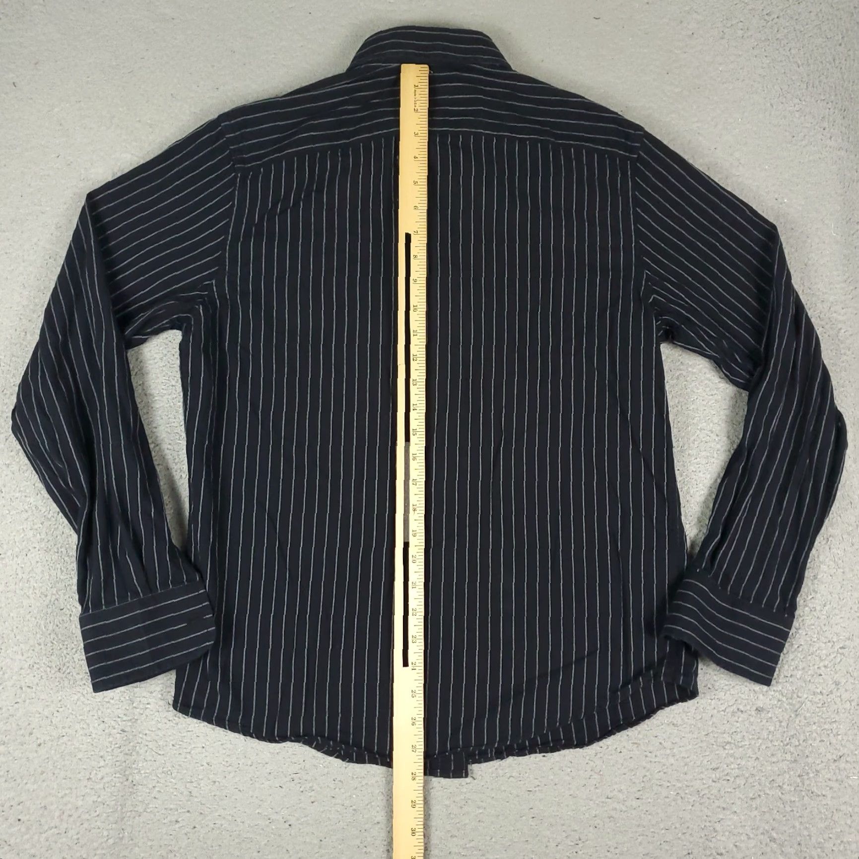 UNTUCKit UNTUCKit Mens Shirt Black Striped Slim Fit Flannel Button Up Long Sleeve Modern Classic Button-Up Size US M / EU 48-50 / 2 - 3 Thumbnail