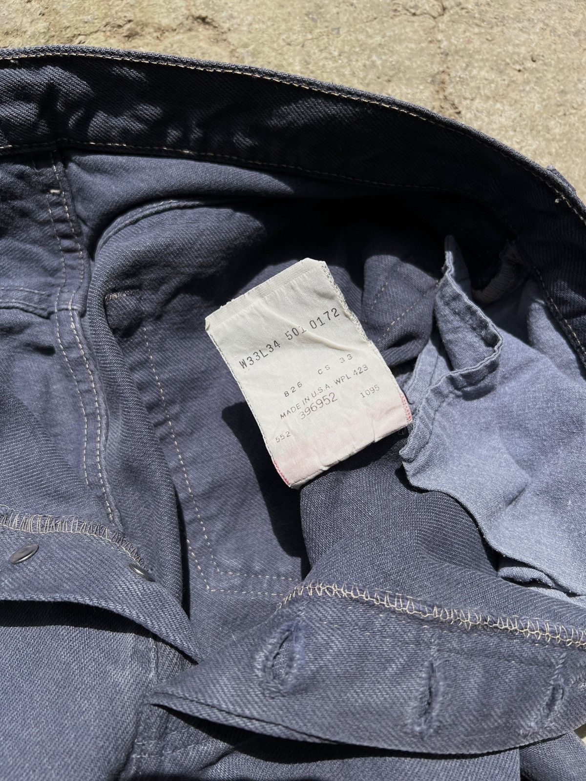 Levi's 90s Vintage Levi’s 501 Distressed Denim Jeans Size US 33 - 8 Thumbnail