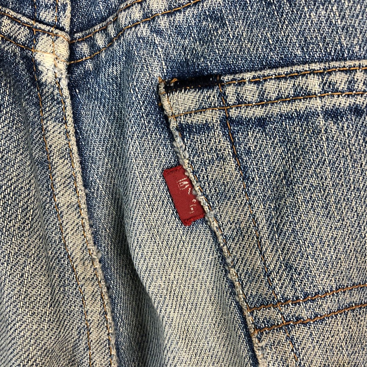 Levi's DLL Levis Blue ripped vintage Denim Pants #C240 Size US 27 - 21 Thumbnail