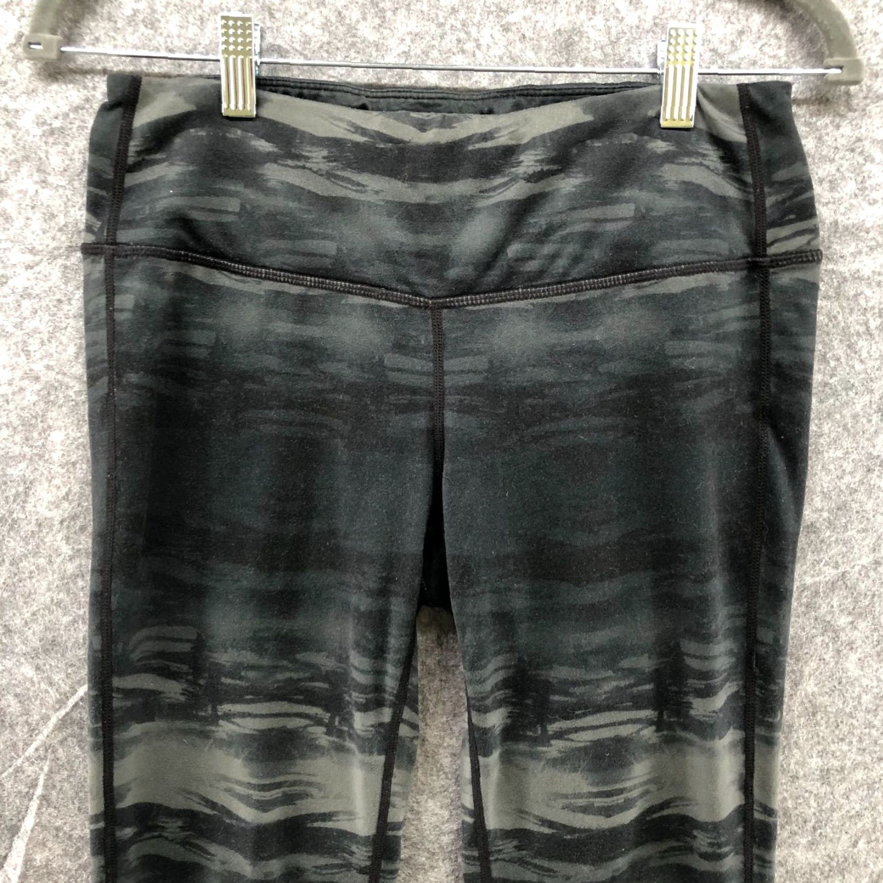 Athleta Athleta Chaturanga Leggings Womens M Black Gray Tie Dye Full Length Yoga Gym者 Size 32" / US 10 / IT 46 - 3 Thumbnail