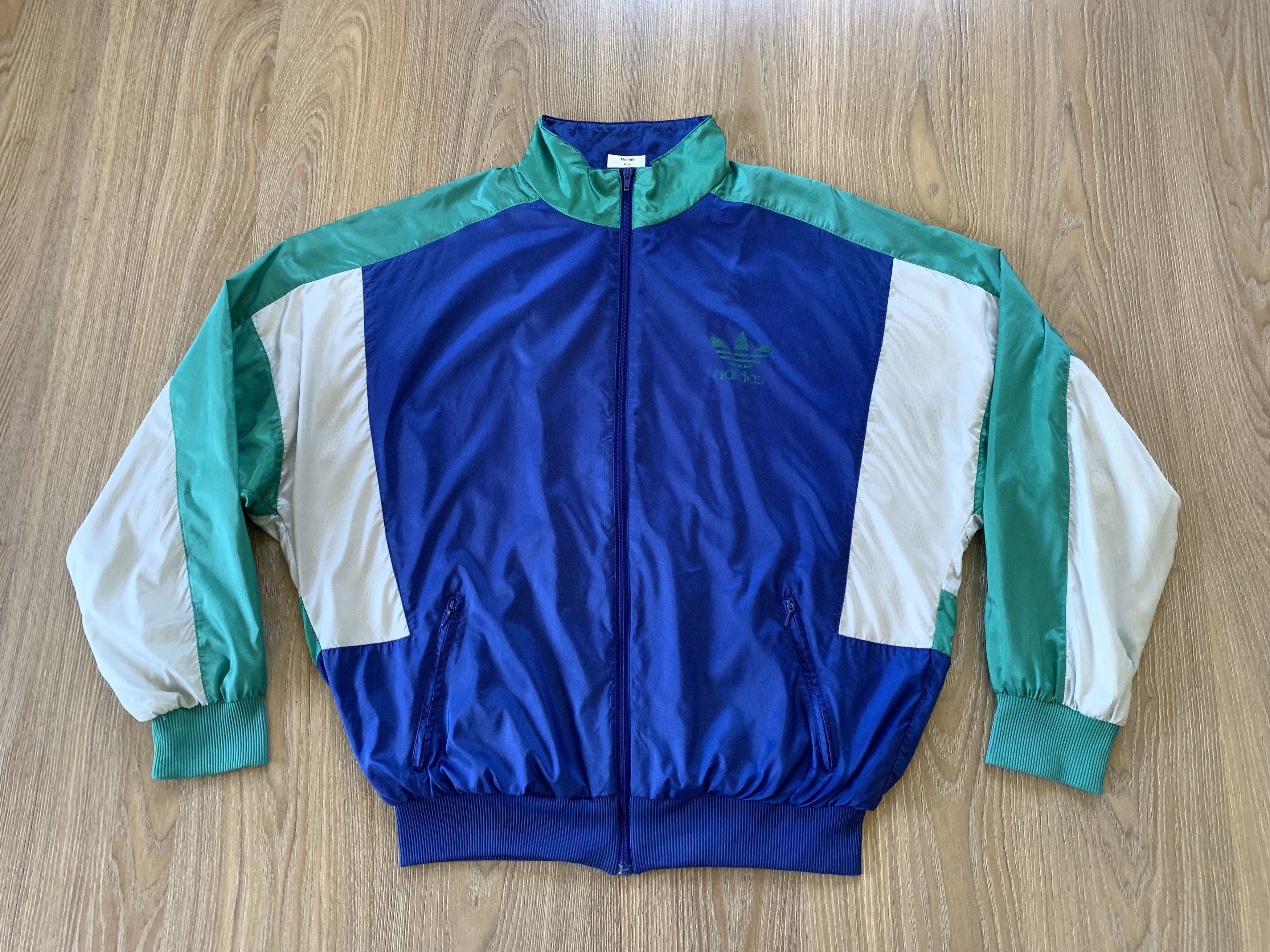 Adidas × Vintage Vintage Adidas Olympic Nylon Zip Truck Jacket Size US L / EU 52-54 / 3 - 2 Thumbnail