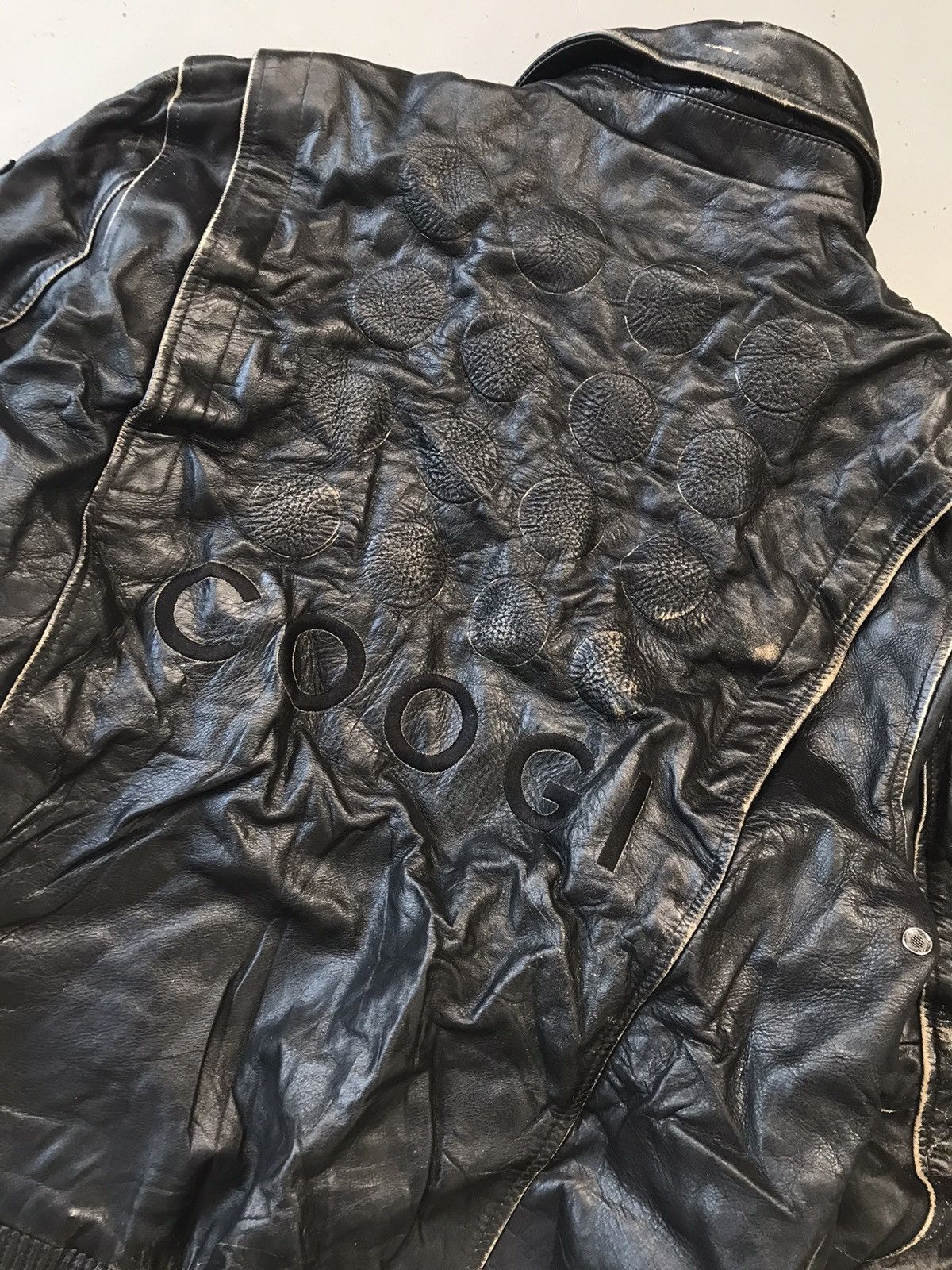 Coogi × Vintage Vintage Coogi patch work heavy leathers jacket Size US M / EU 48-50 / 2 - 12 Thumbnail