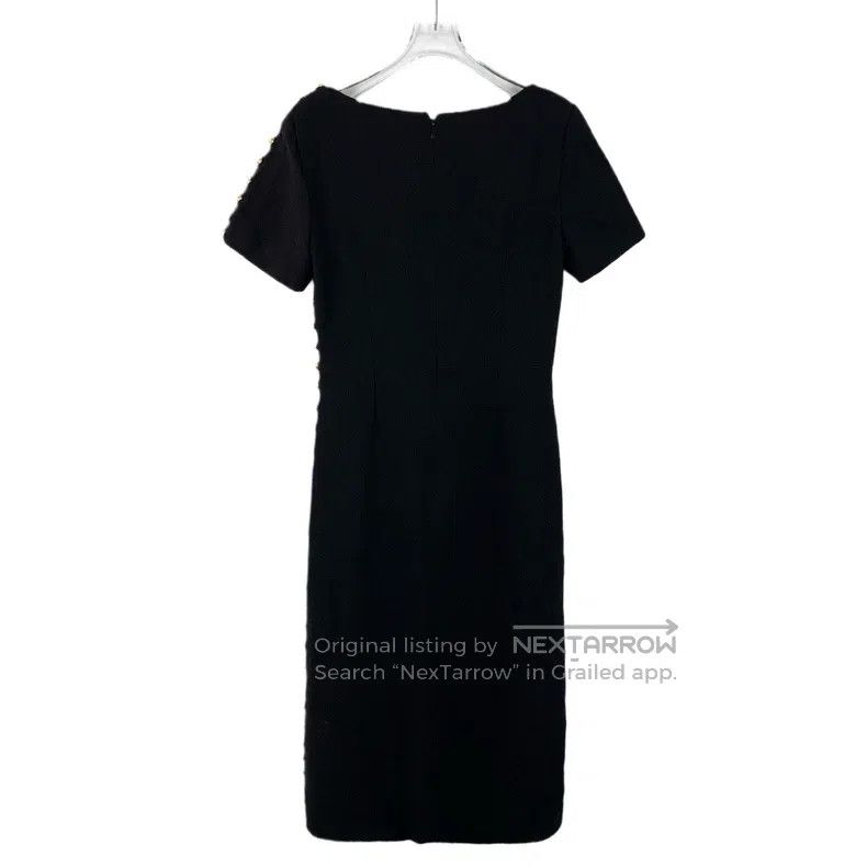Other Gucci Black buttoned wool round-neck short-sleeved dress Size M / US 6-8 / IT 42-44 - 2 Thumbnail