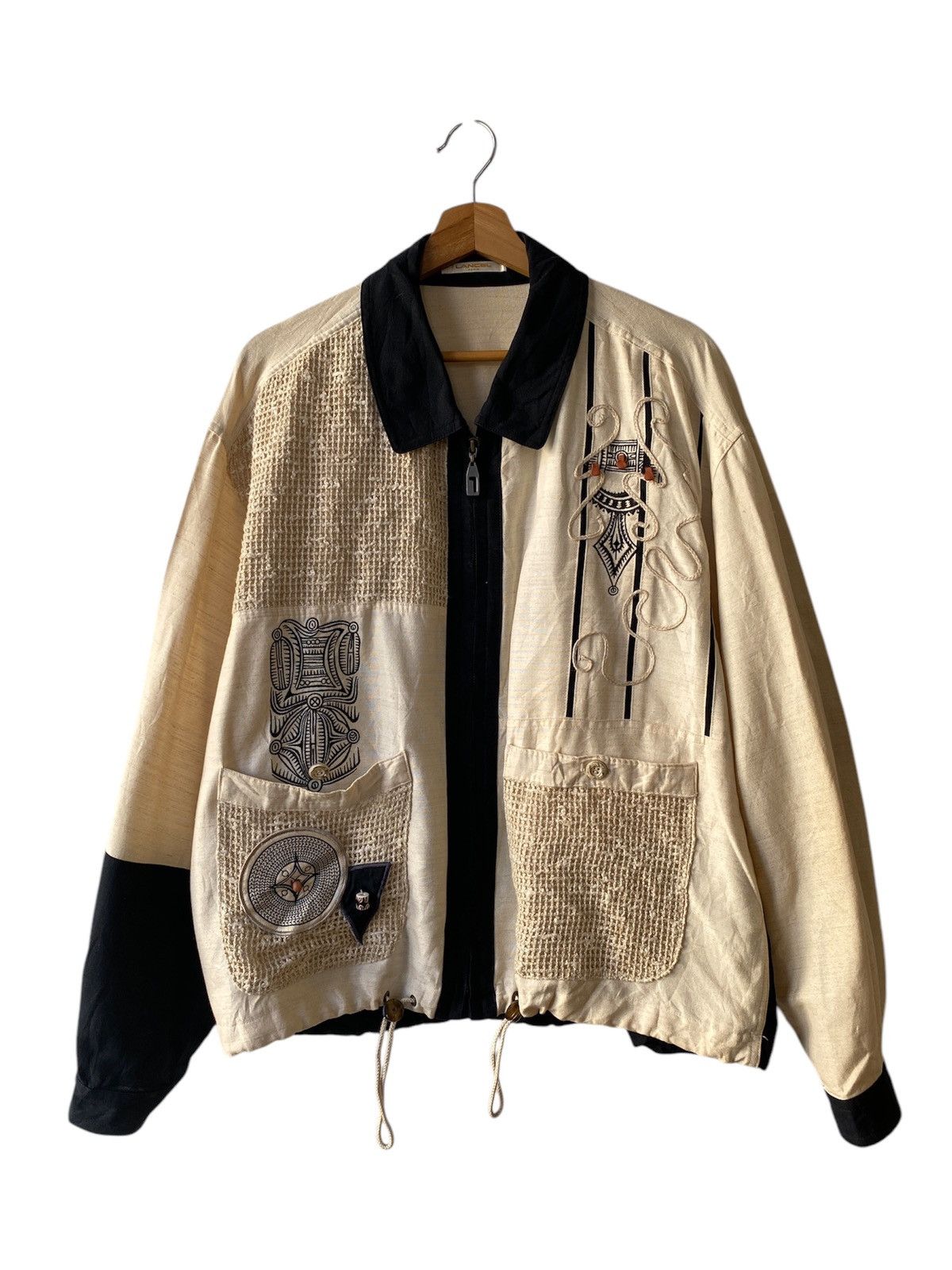 Lancel × Vintage Vintage 90s Lancel Zipper Jacket Size US L / EU 52-54 / 3 - 1 Thumbnail