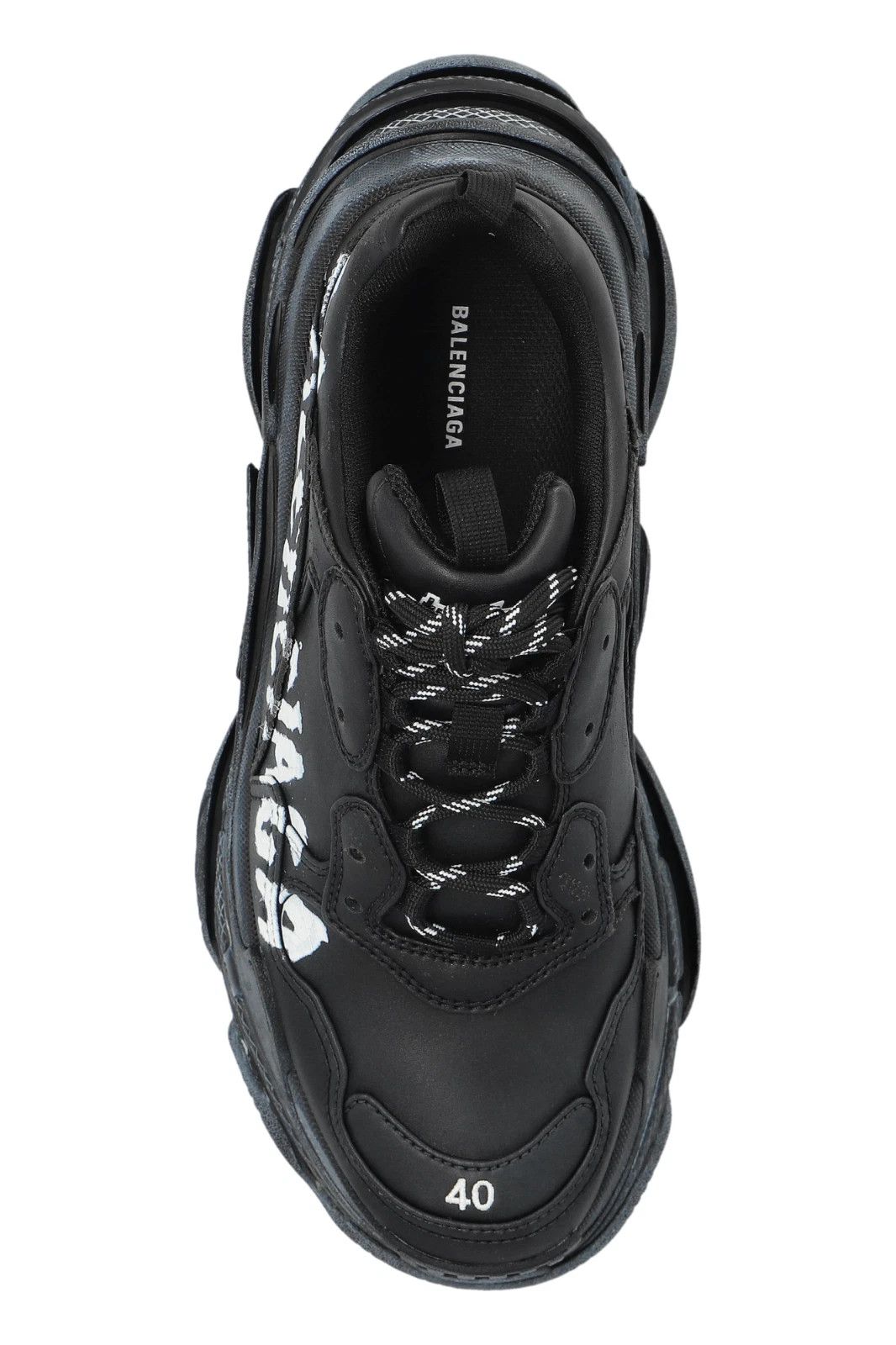 BALENCIAGA Triple S B/W Women's Sneakers New Authentic