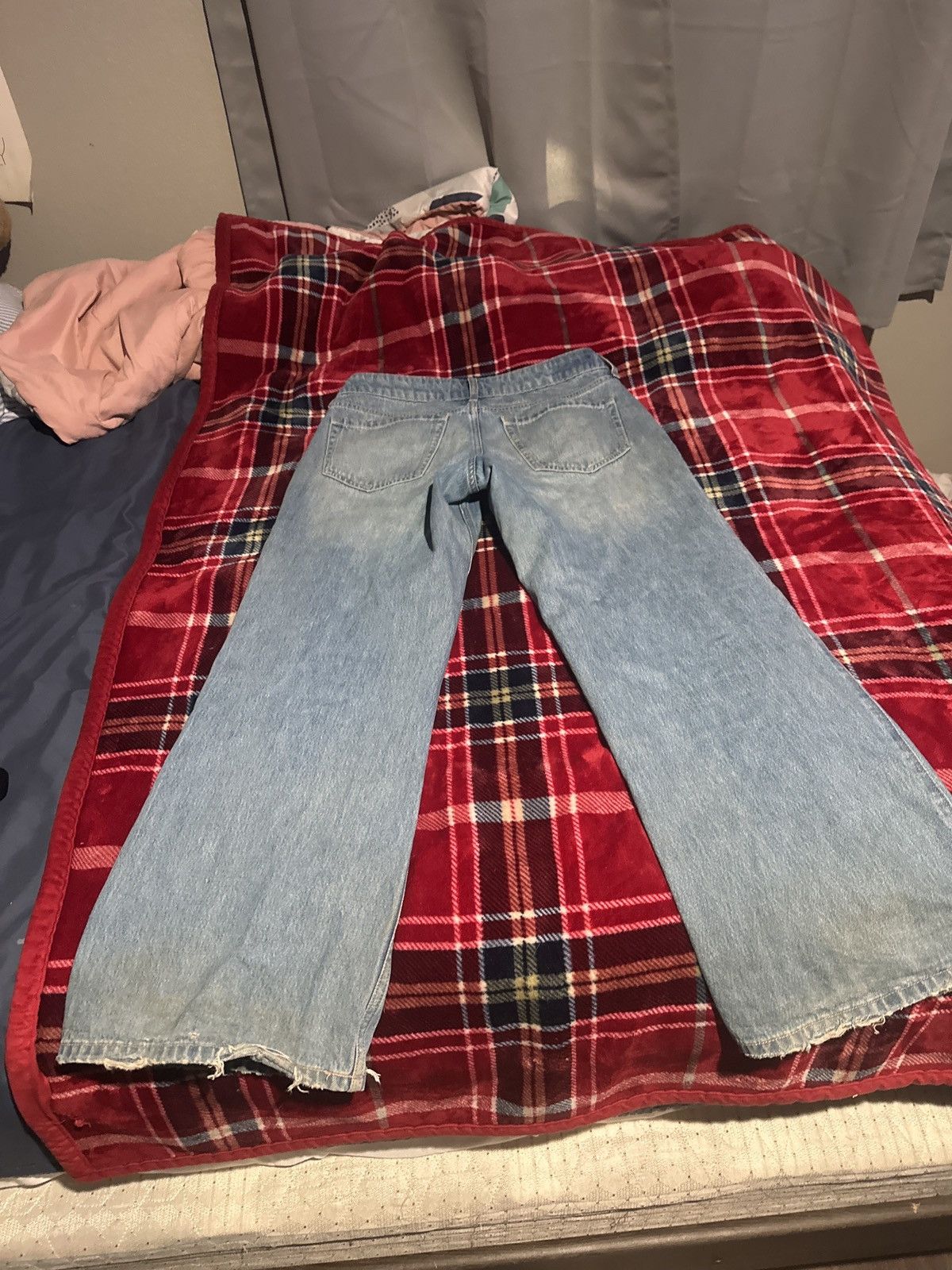 Hollister Low rise baggy denim jeans Size US 27 - 3 Thumbnail