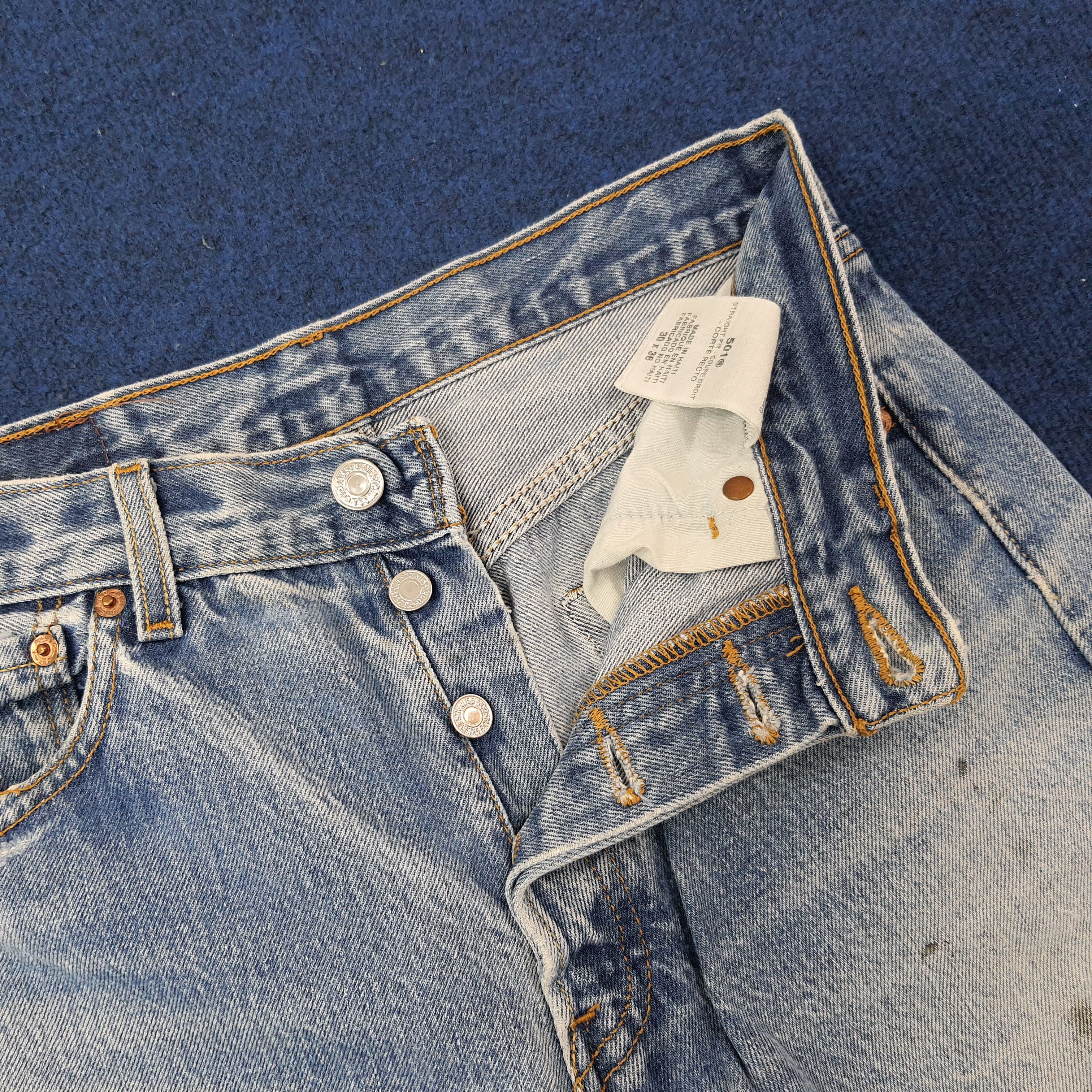 Levi's Vintage Levi's 501 Distressed with Paint Jeans C252N10 Size US 28 / EU 44 - 6 Thumbnail