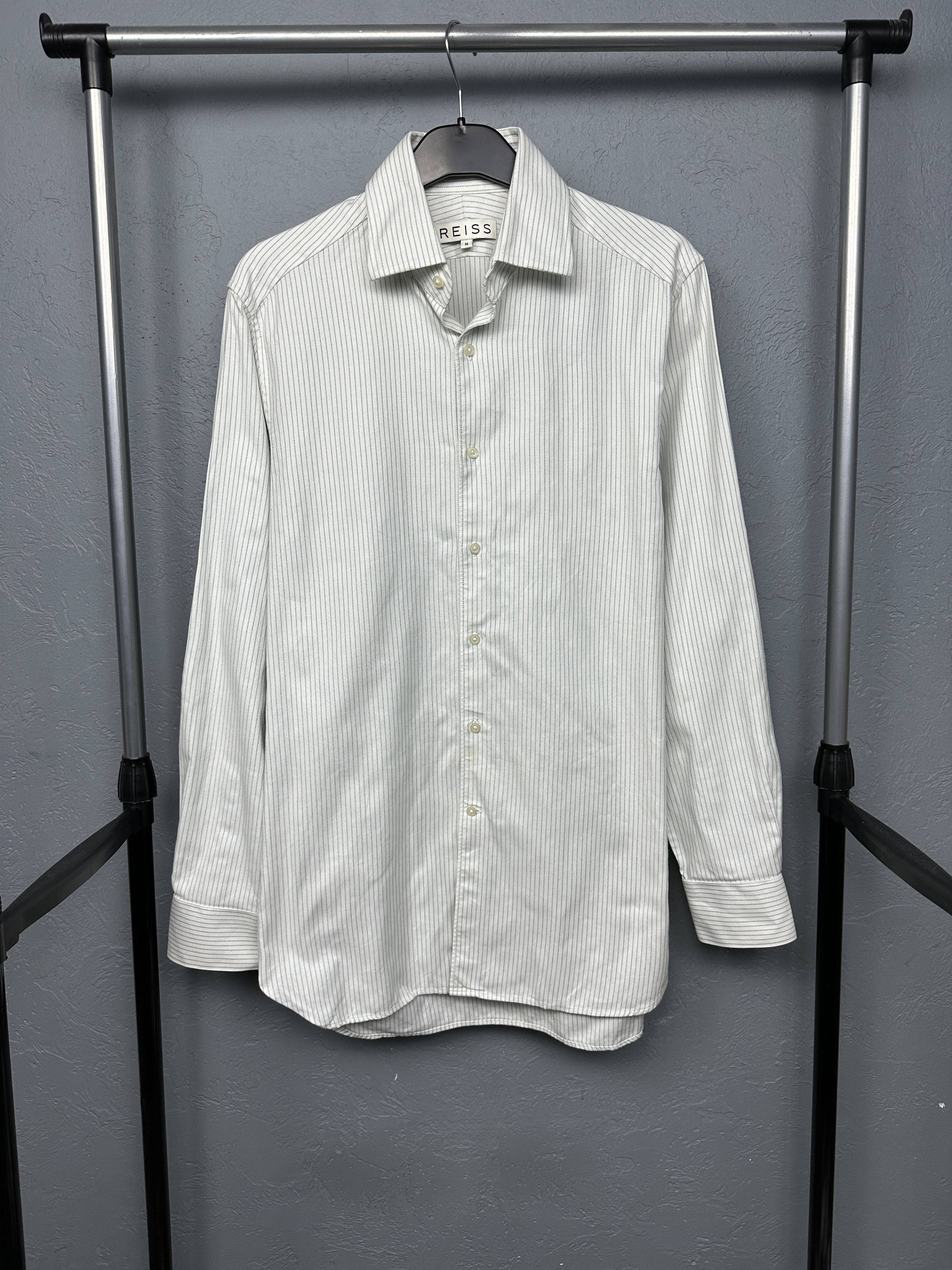 Reiss Reiss Mens Long Sleeve Striped Shirt Size US M / EU 48-50 / 2 - 1 Thumbnail