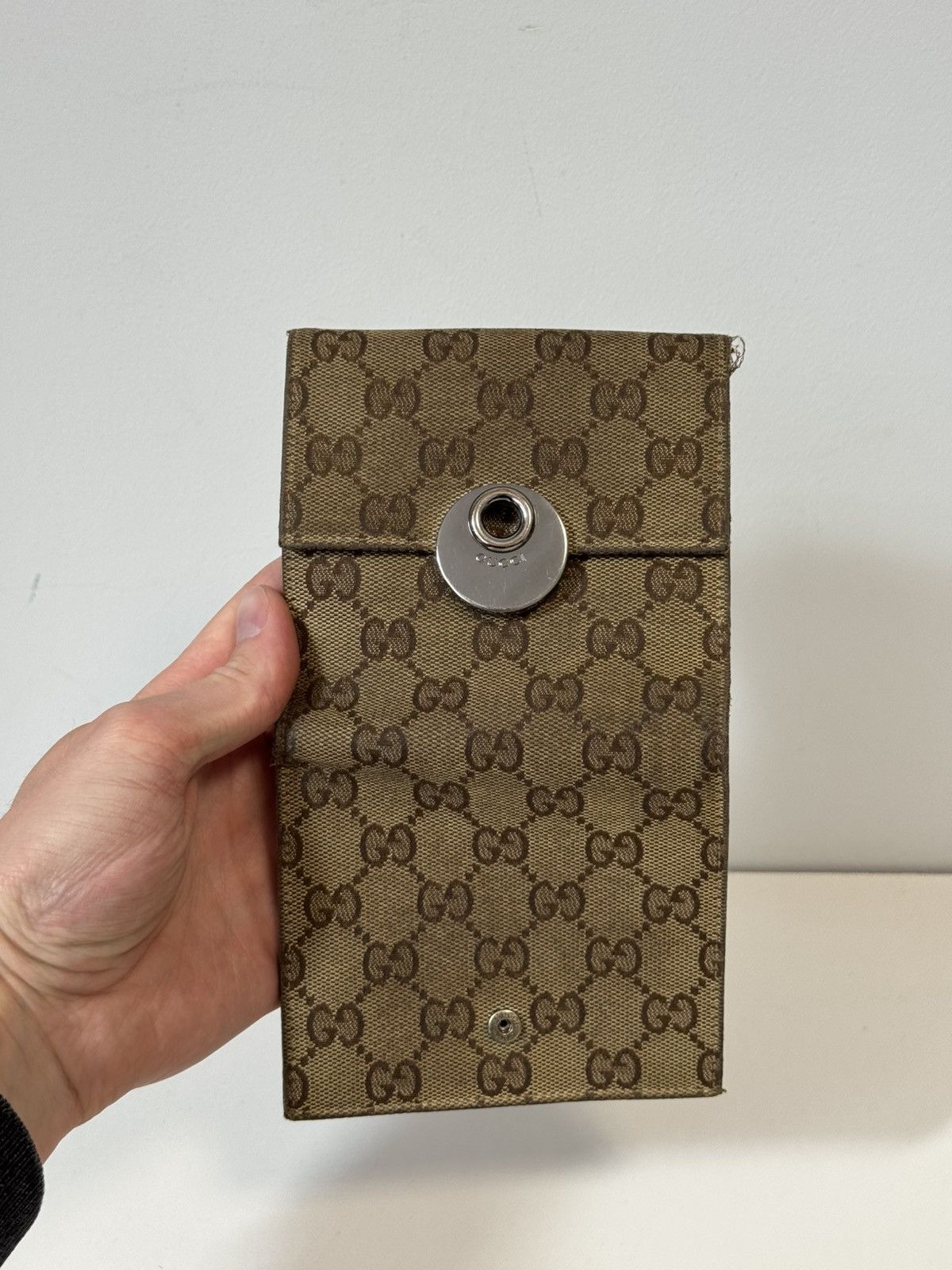 Gucci Authentic, Gucci Brown Mono Canvas Compact Bi-fold Size ONE SIZE - 18 Thumbnail