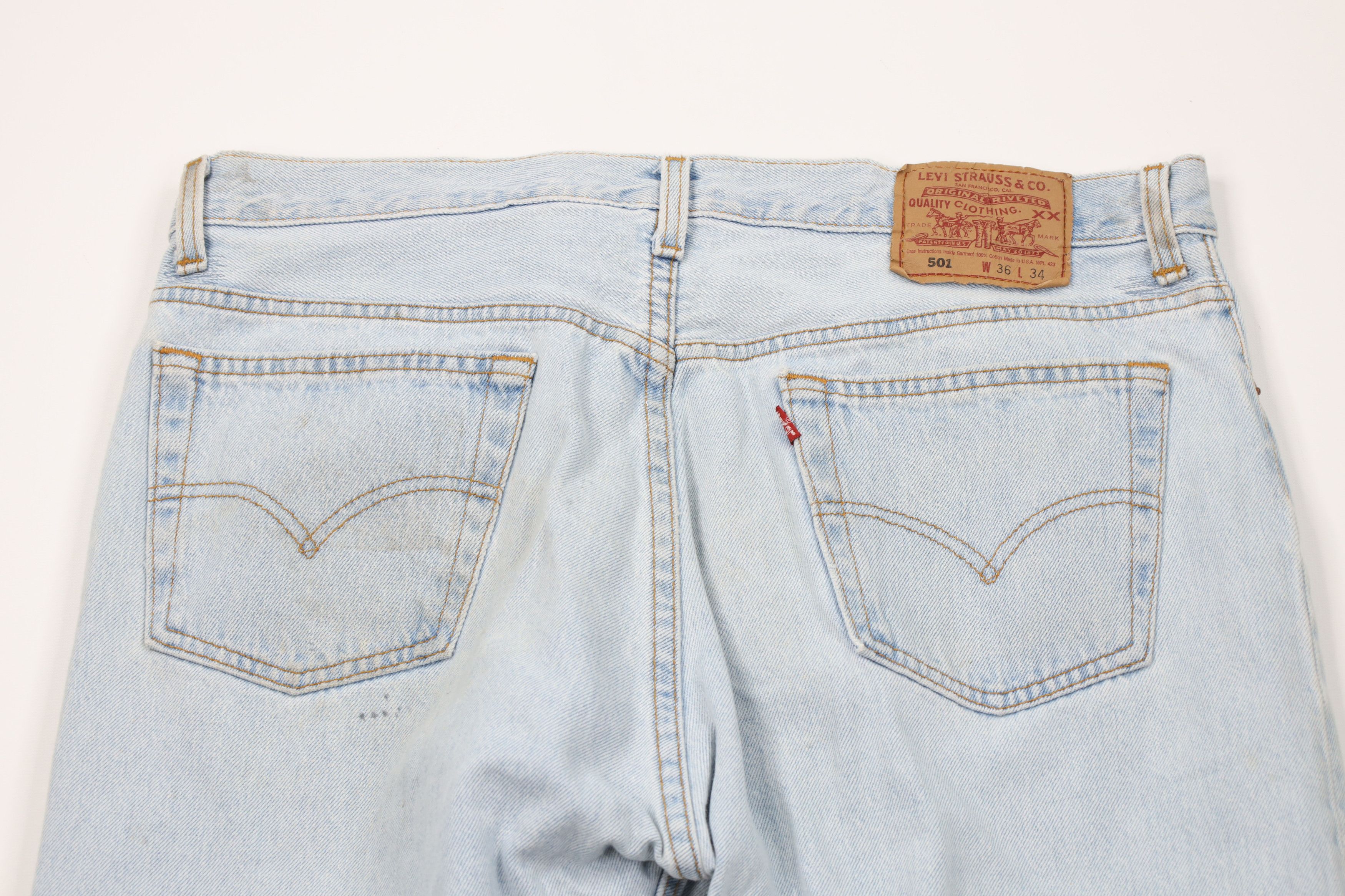 Levi's Vintage 90s Levis 501xx Button Fly Original Denim Jeans USA Size US 36 / EU 52 - 12 Thumbnail