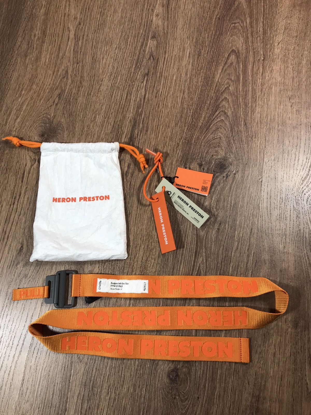 Heron Preston Heron Preston New Tape Logo Patch-Detail Belt Size ONE SIZE - 1 Thumbnail