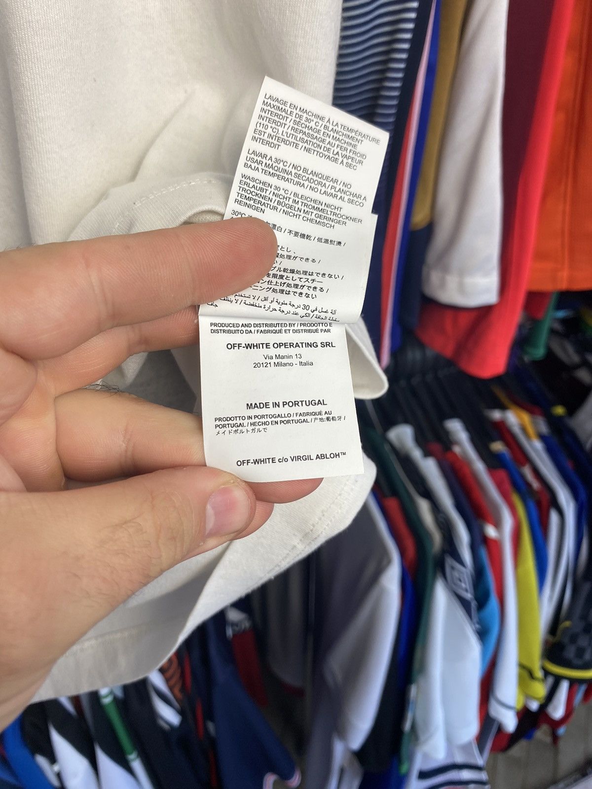 Off-White Off White Medium Spell Out White Tee Virgil Abloh Size US M / EU 48-50 / 2 - 11 Thumbnail