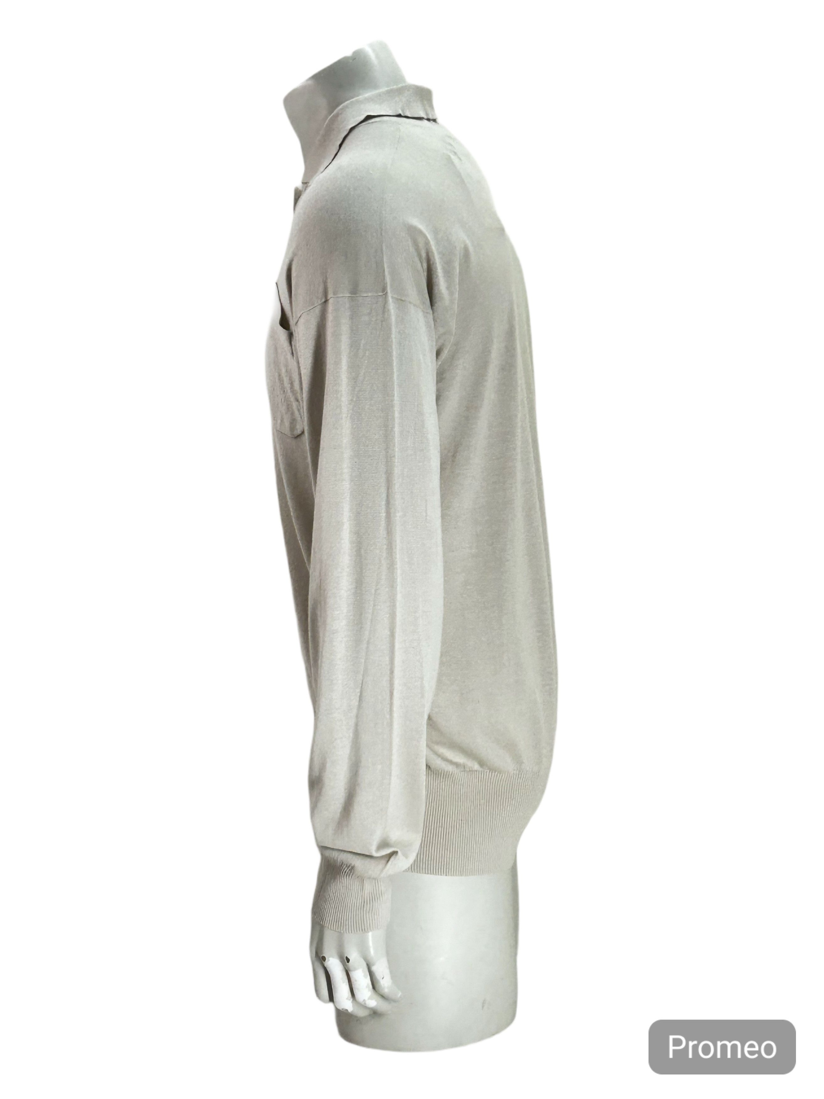 Gucci Gucci Long Sleeve Knitted Cotton Polo Shirt Style Jumper Size US L / EU 52-54 / 3 - 2 Thumbnail