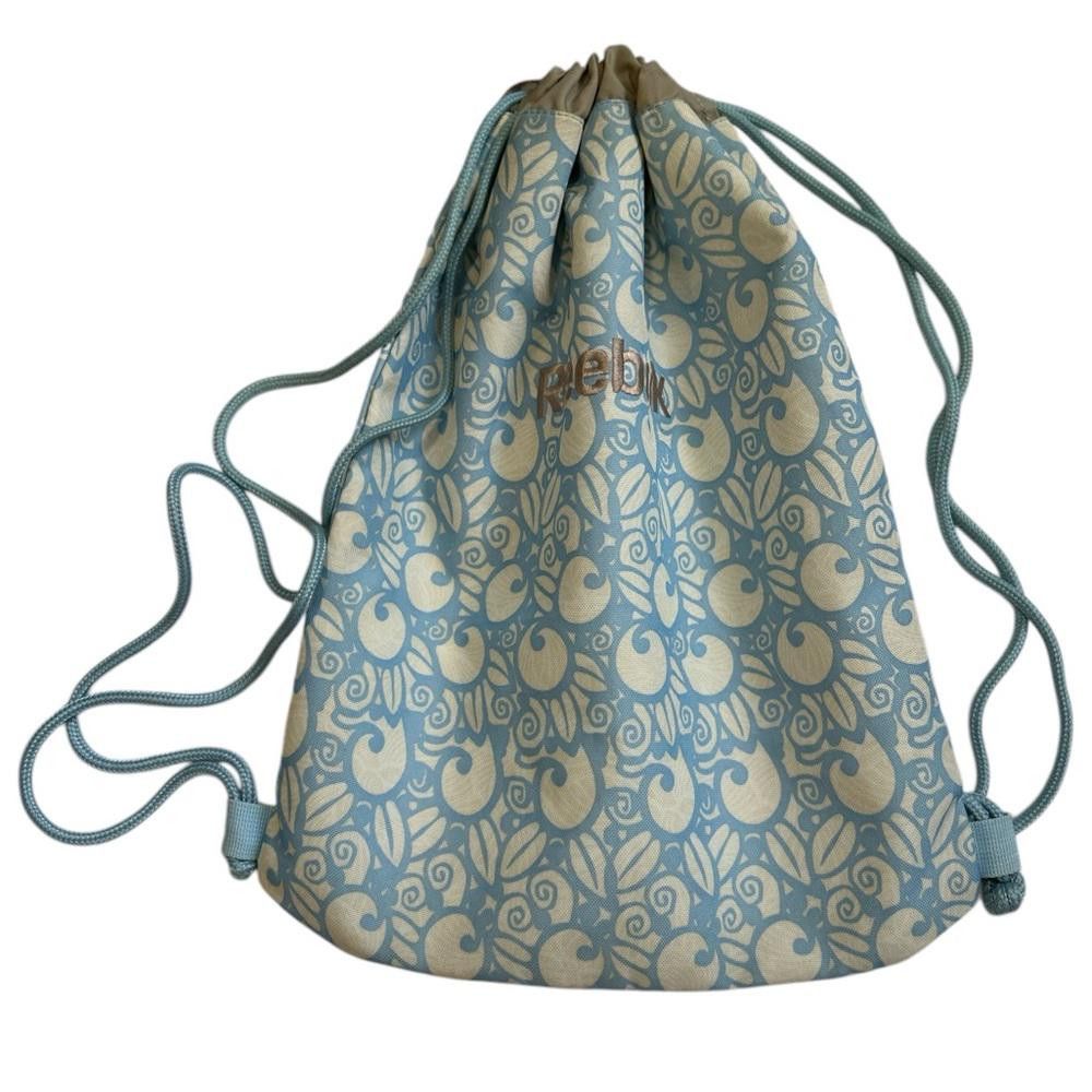 Reebok Reebok Drawstring Bag - Blue Floral Pattern Size ONE SIZE - 3 Thumbnail