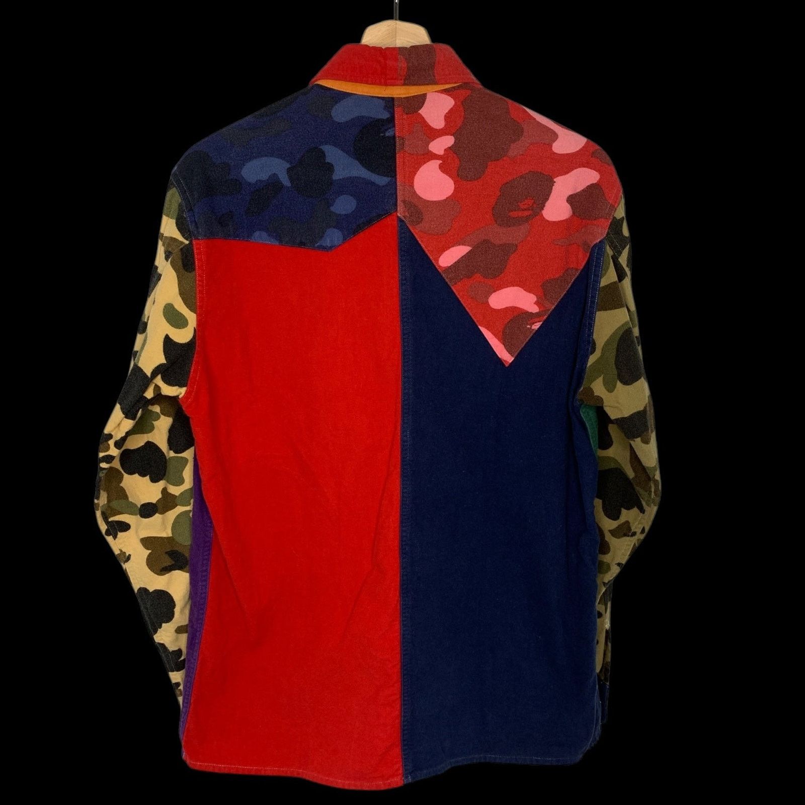 Bape Classics Crazy Camo Wool Long Sleeve Button-Down Shirt Size US M / EU 48-50 / 2 - 2 Thumbnail