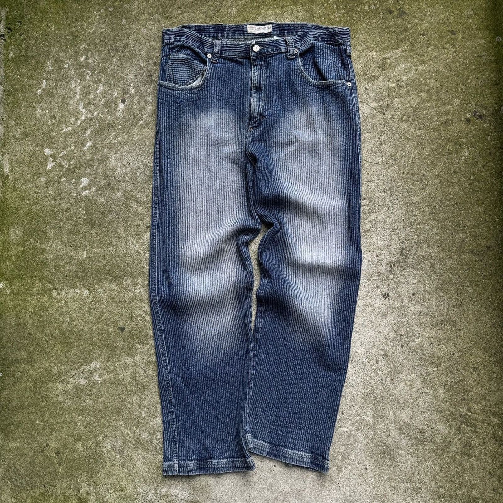 Vintage Vintage Y2K Faded Washed Skater Jeans ERD Grunge Thrashed Size US 38 / EU 54 - 1 Thumbnail