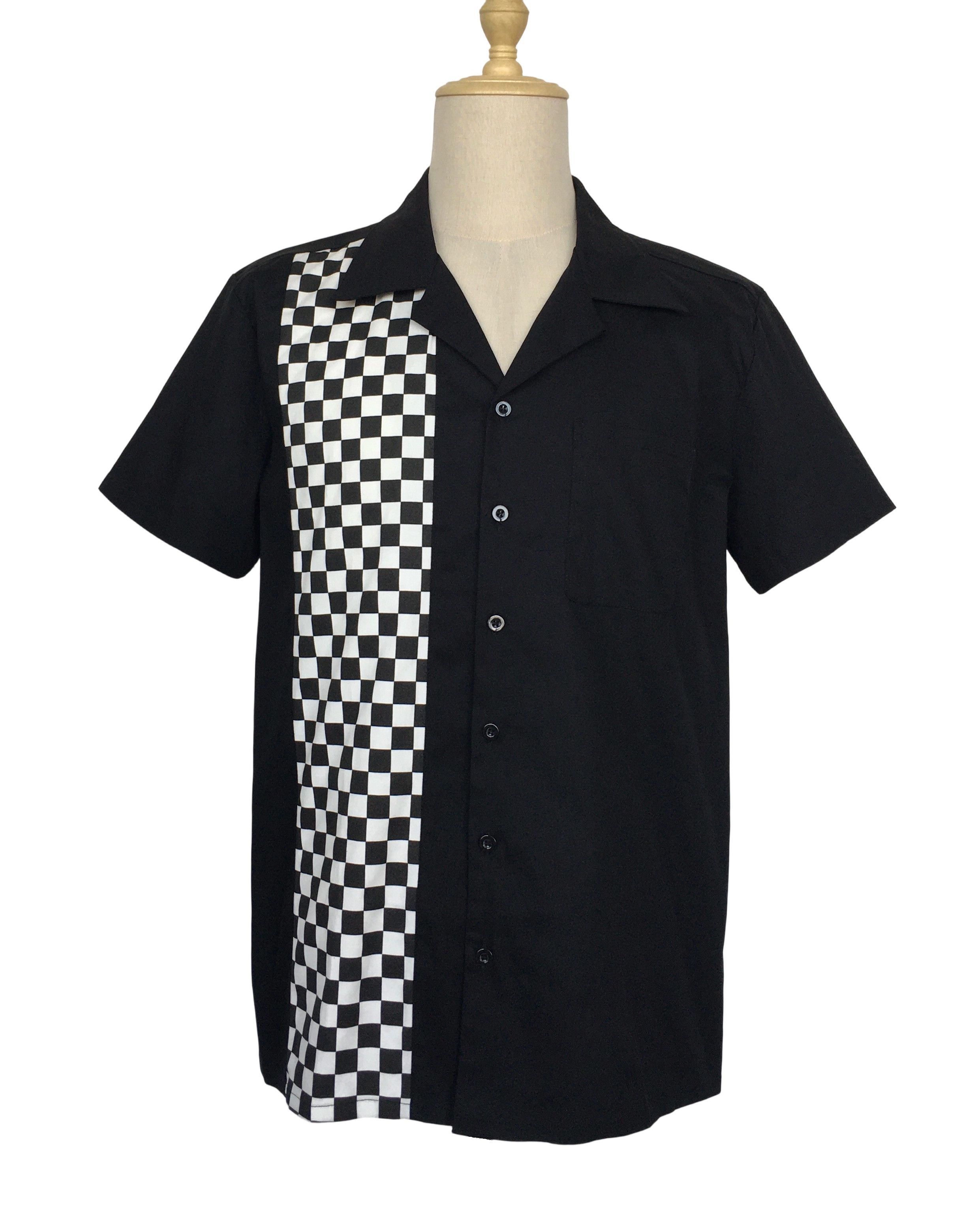 Other Black Casual Bowling Shirts Mosaic Panel Vintage Style Size US XL / EU 56 / 4 - 1 Thumbnail