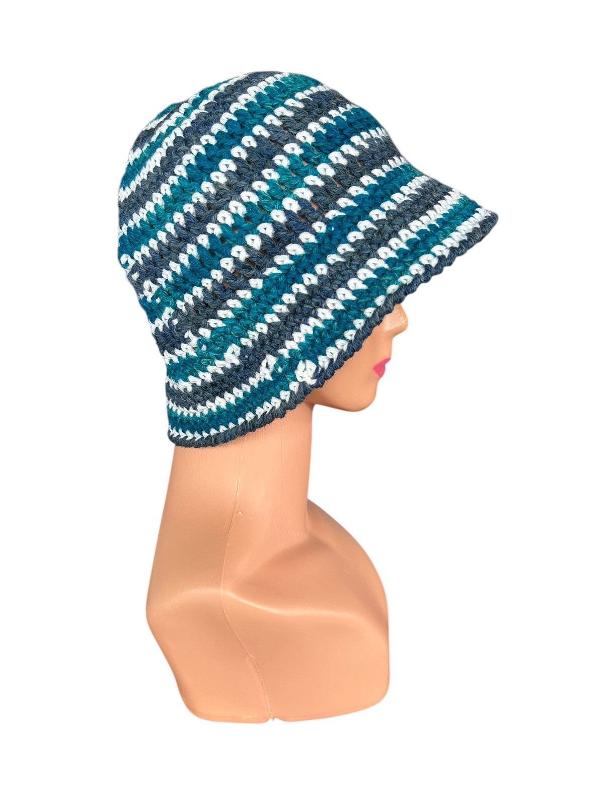 Japanese Brand × Kapital × Vintage Crochet Knitted handmade Bucket Hats Size ONE SIZE - 2 Thumbnail