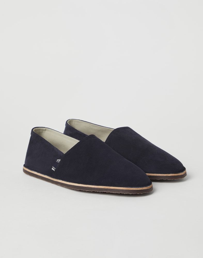 Brunello Cucinelli o1w1db10725 Suede Espadrilles in Navy Blue Size US 9.5 / EU 42-43 - 2 Thumbnail