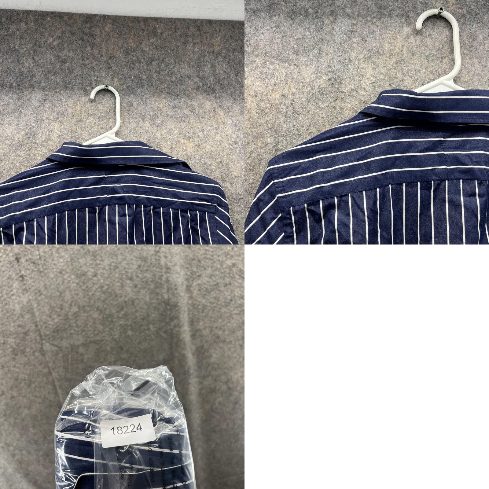 Ralph Lauren VINTAGE? No. Lauren Ralph Lauren Shirt Women Small Blue White Striped Long Sleeve Collared Pullover Casual Shirt Size S / US 4 / IT 40 - 9 Thumbnail