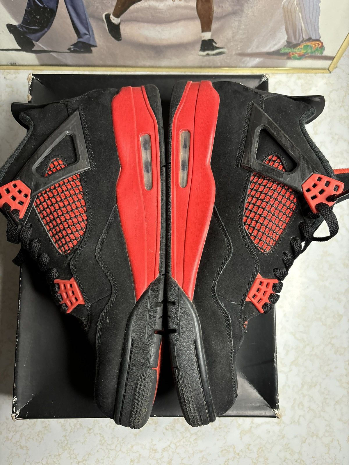 Jordan Brand Jordan Retro 4 ‘red thunder’ Size US 10.5 / EU 43-44 - 3 Thumbnail