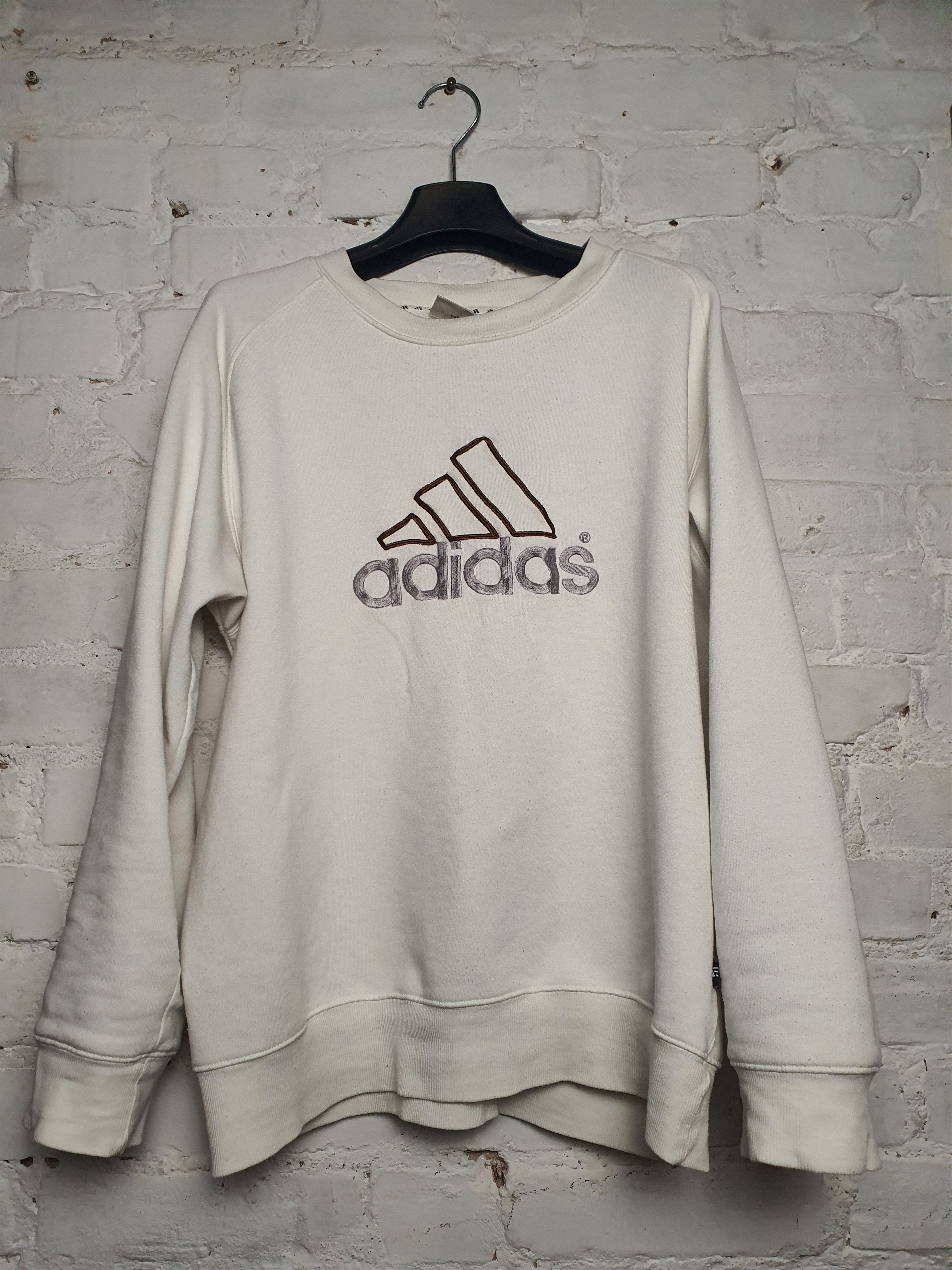 Adidas cream best sale sweatshirt vintage