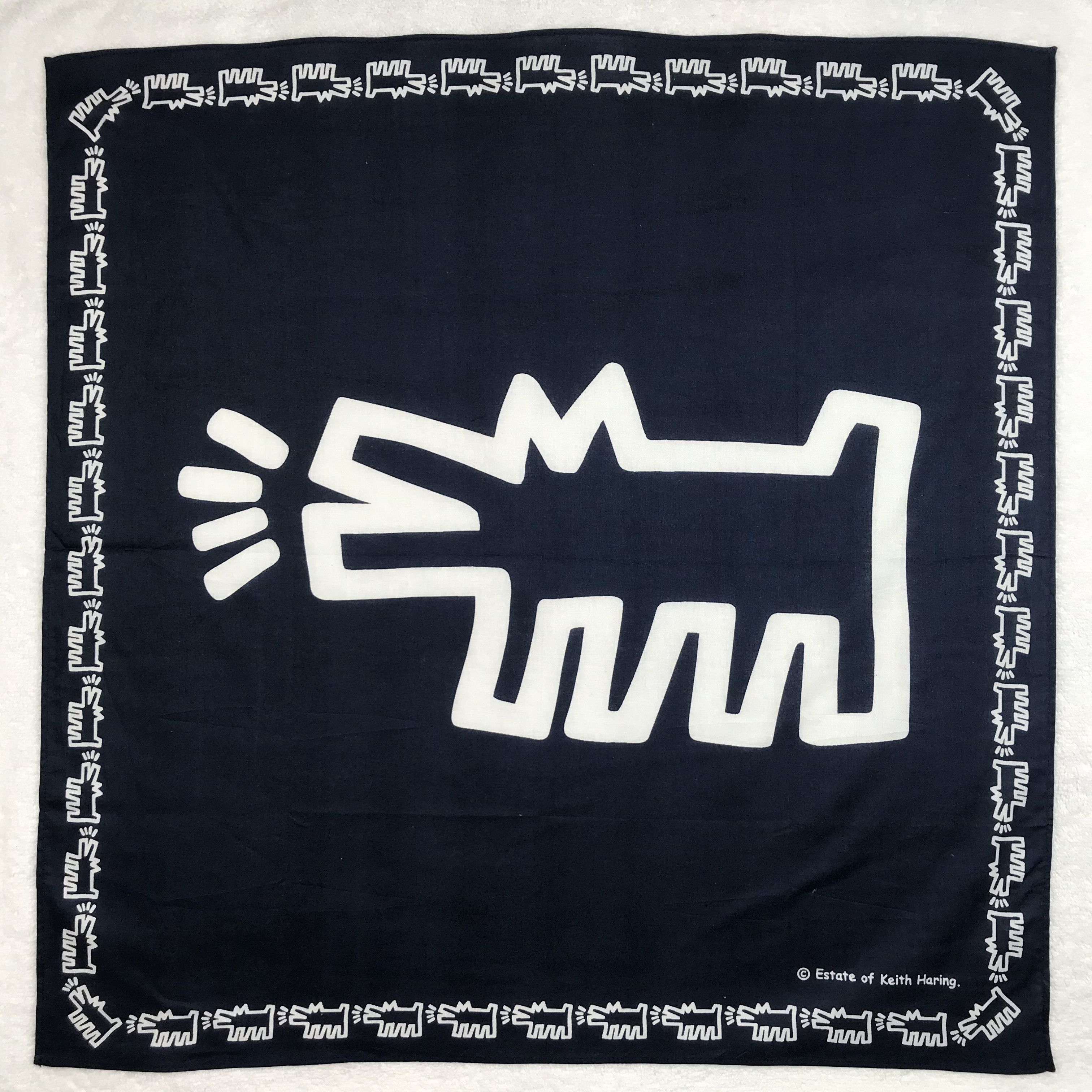 Keith Haring MB228 Keith Haring Bandana Vintage Designer Size ONE SIZE - 1 Thumbnail