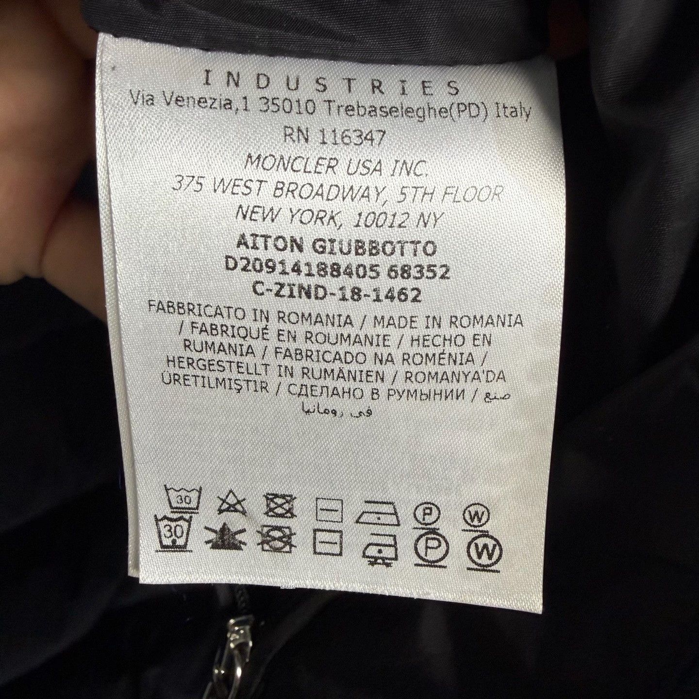 Moncler Moncler Aiton Hooded Down Jacket Black Size US M / EU 48-50 / 2 - 4 Thumbnail