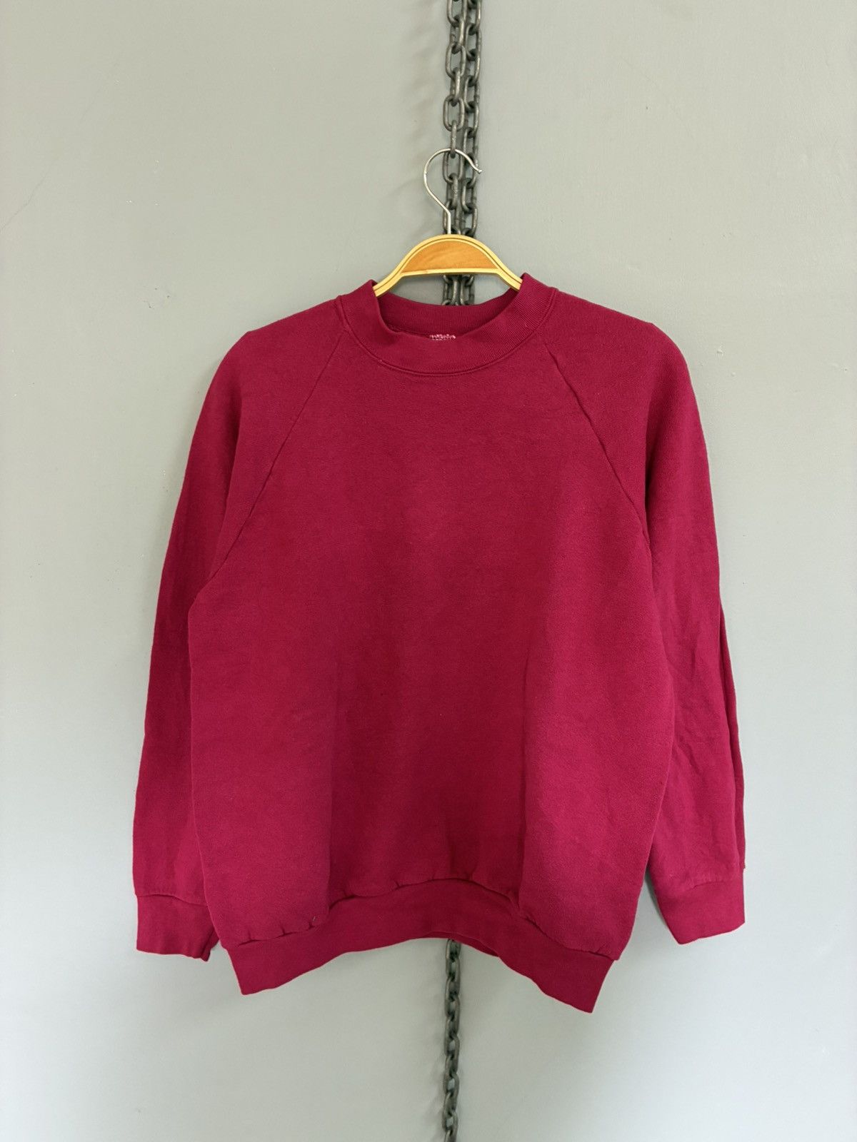 Vintage Vintage 80s Plain sweatshirt Size US M / EU 48-50 / 2 - 1 Thumbnail