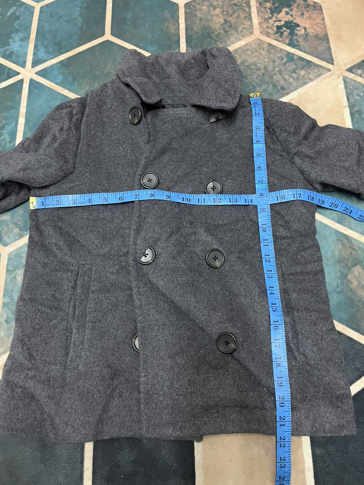Junko Shimada 💥Junko Shimada Vintage Wool Dark Grey Classic Jackets Size XS / US 0-2 / IT 36-38 - 11 Thumbnail